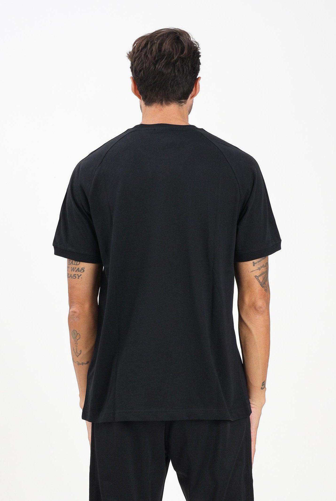 ADIDAS ORIGINALS T-shirt a manica corta Adicolor Classics 3-Stripes nera da uomo JY1372 . ADIDAS ORIGINALS