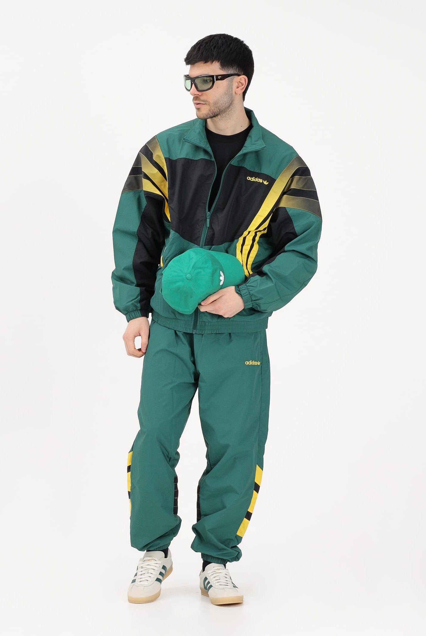 ADIDAS ORIGINALS Giacca a vento SANTIAGO verde da uomo KS8325 . ADIDAS ORIGINALS