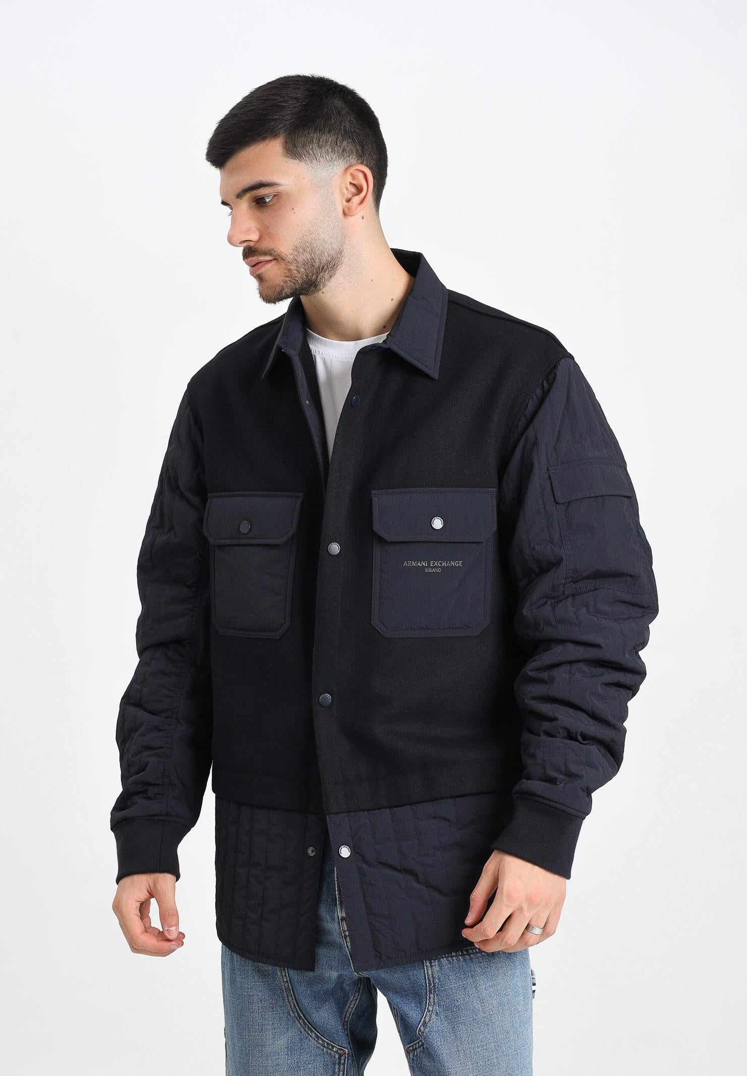 ARMANI EXCHANGE Giubbotto hybrid blu da uomo XM000969AF18943 UB101 ARMANI EXCHANGE