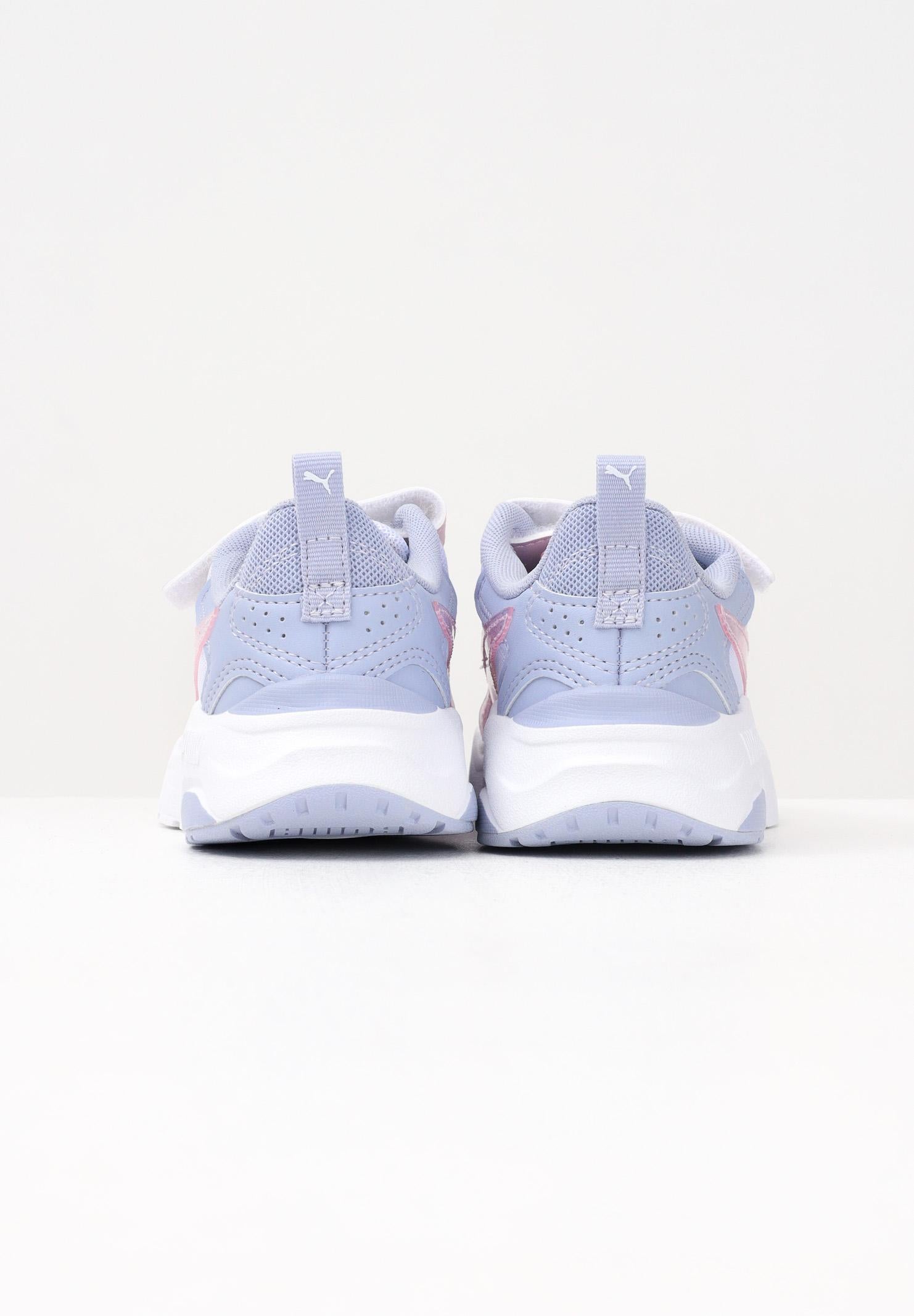 PUMA Sneakers Trinity Lite Blurry bianche, lilla e rosa da bambina 402266 01 PUMA