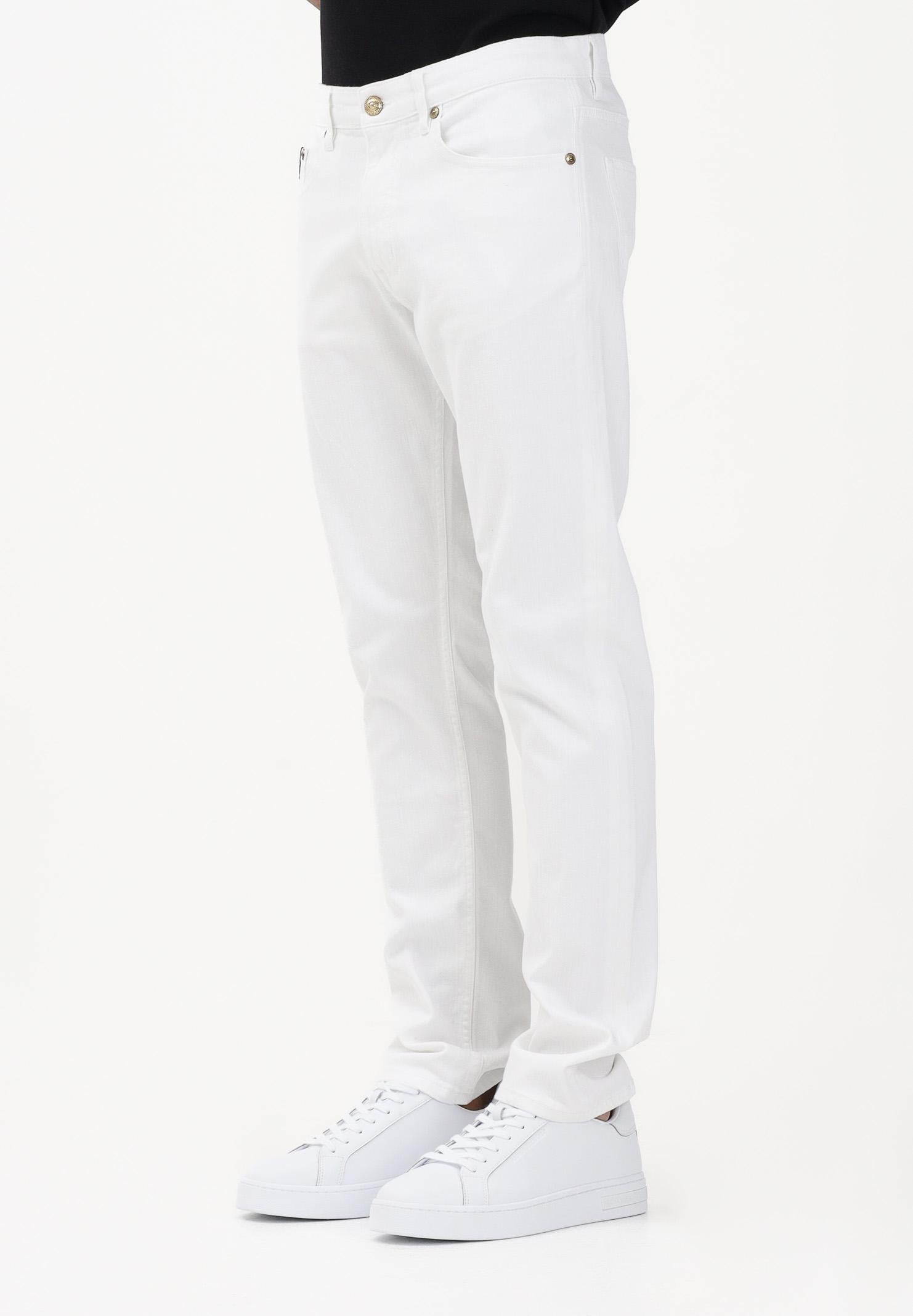 VERSACE JEANS COUTURE Jeans in denim bianco da uomo 80GAB5S0CEWCA 003 VERSACE JEANS COUTURE