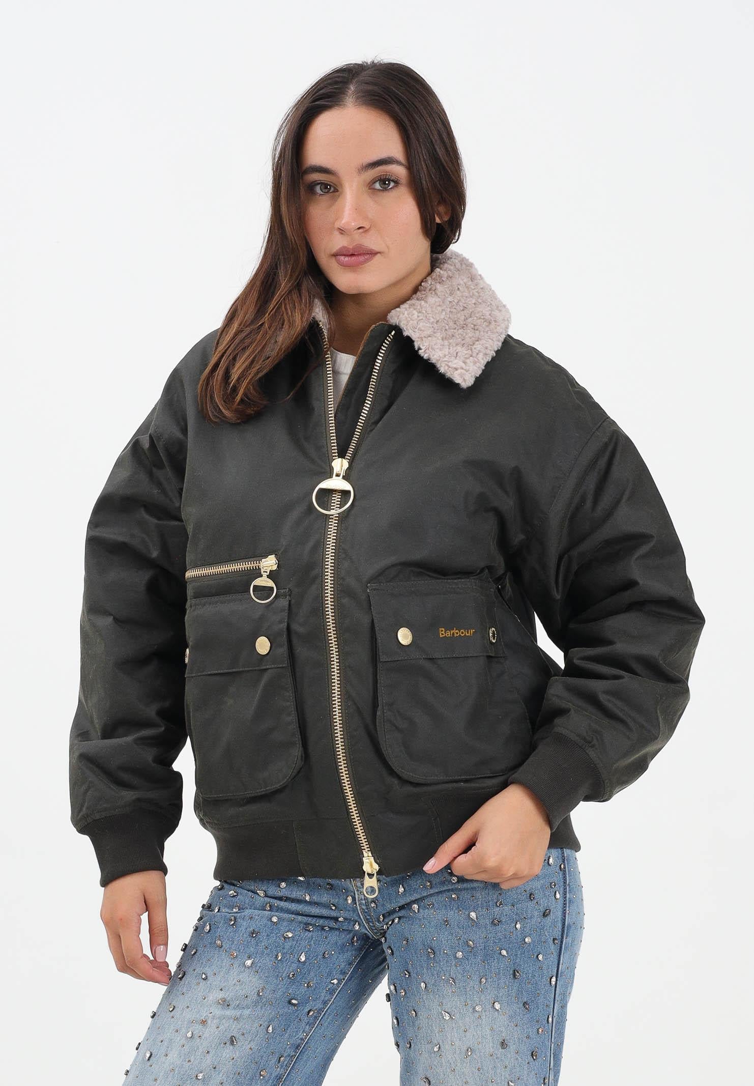 BARBOUR Giubbotto Maxine oliva da donna 252MLWX1488 OL99 BARBOUR