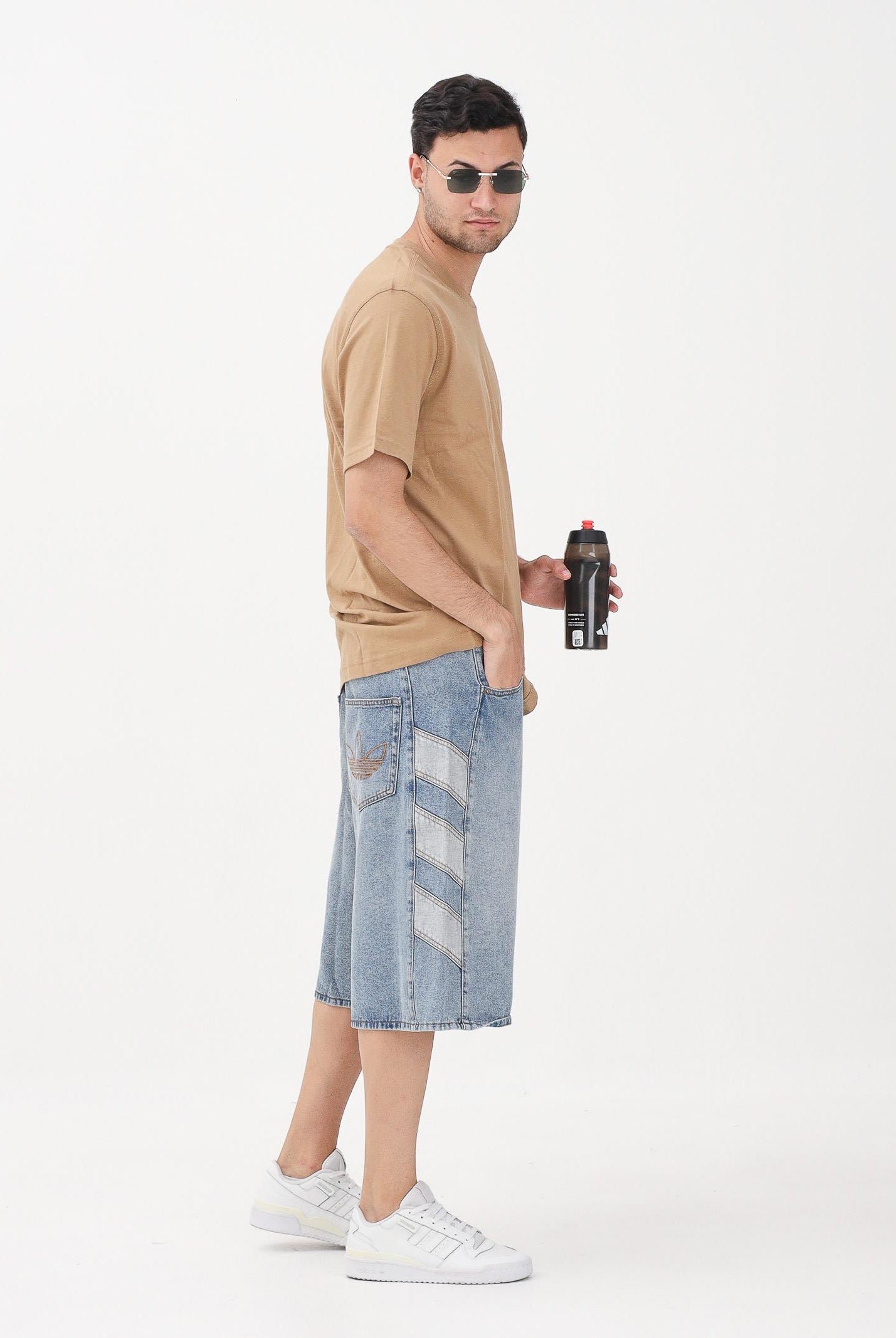 ADIDAS ORIGINALS Bermuda in denim Baggy Denim Shorts azzurro chiaro INDDNM denim chiaro da uomo e da donna KE0133 . ADIDAS ORIGINALS