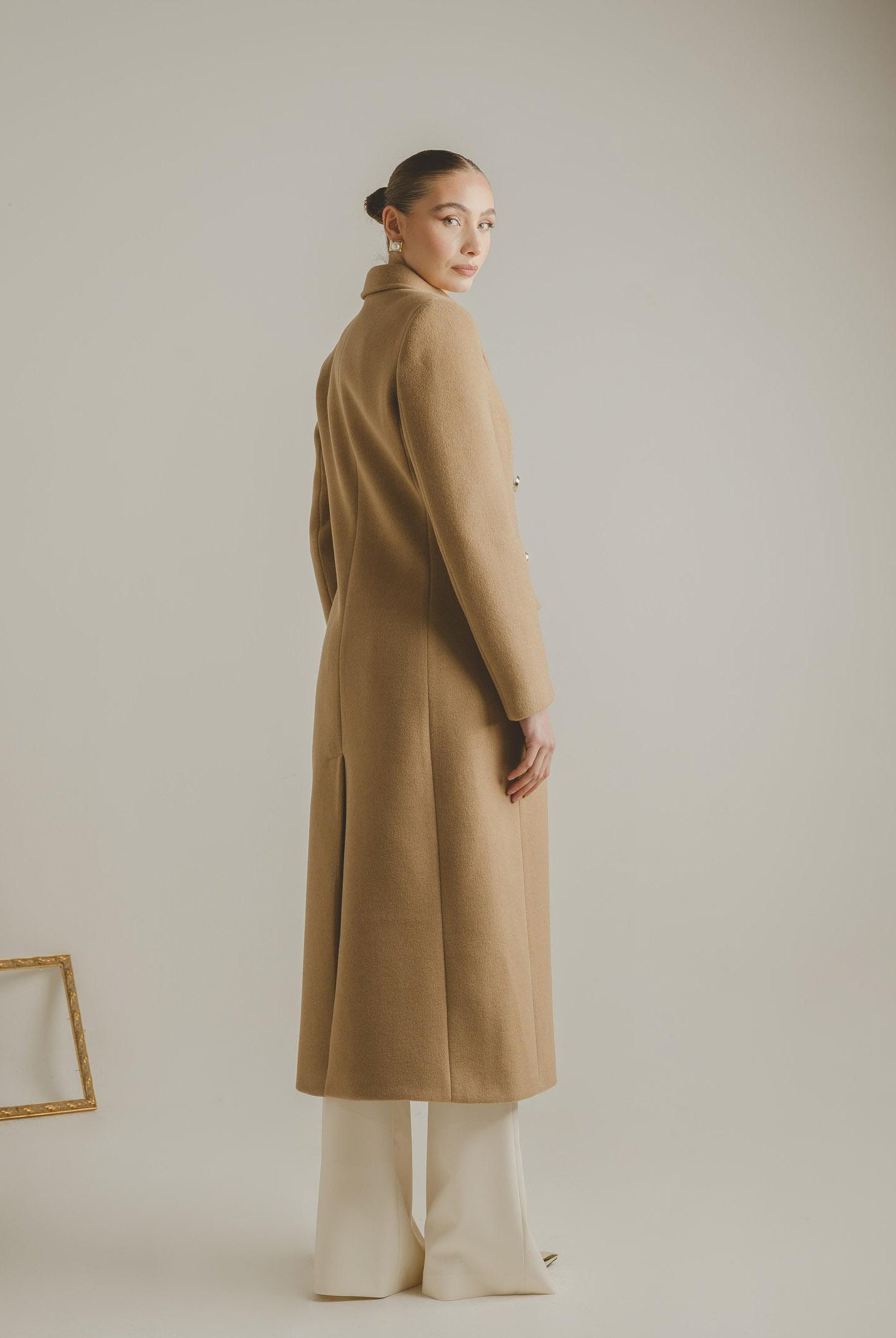 SANTAS Cappotto lungo ÉCLIPSE beige da donna PV2623 BE SANTAS