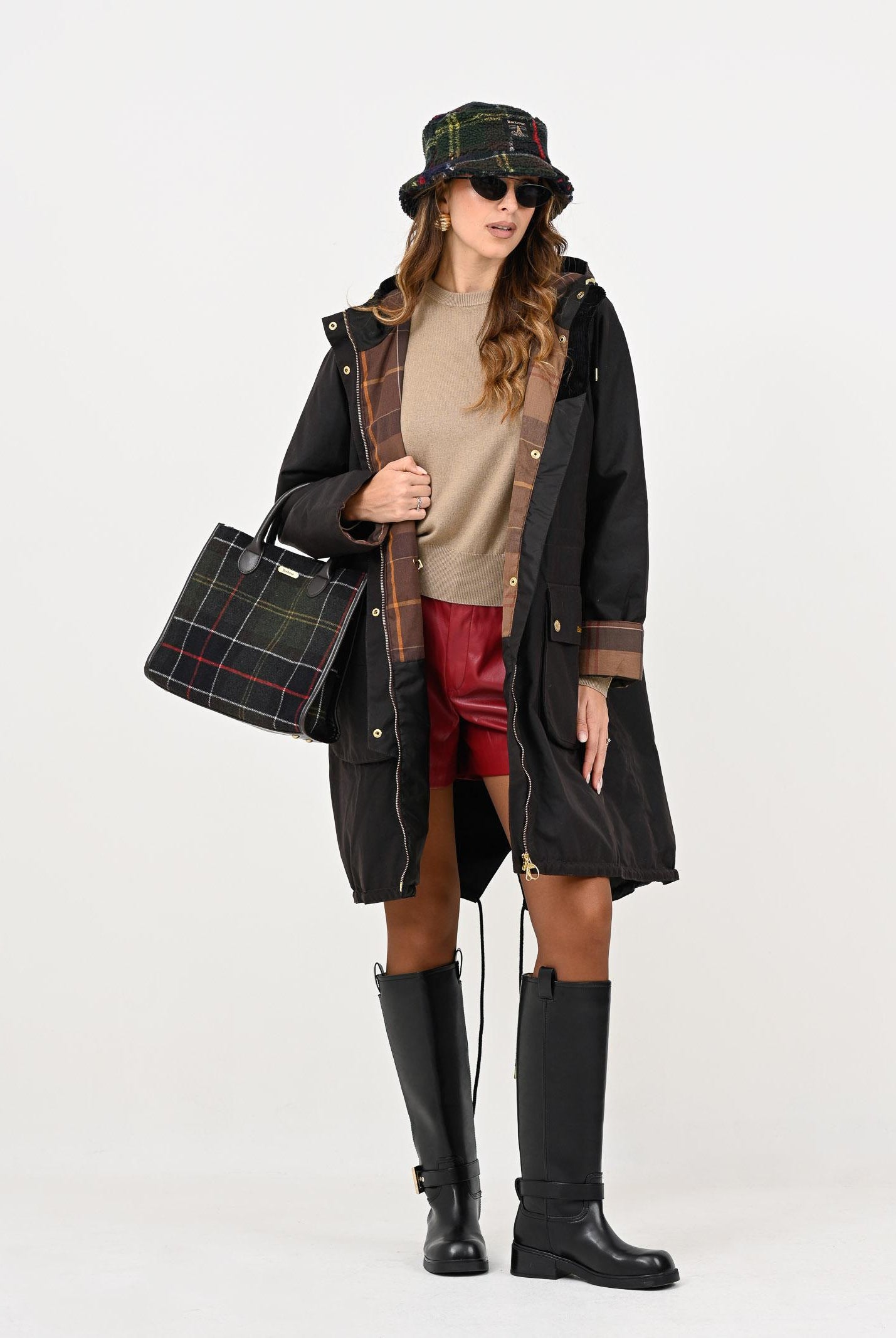 BARBOUR Parka Marcy nero da donna 252MLWX1456 RU91 BARBOUR