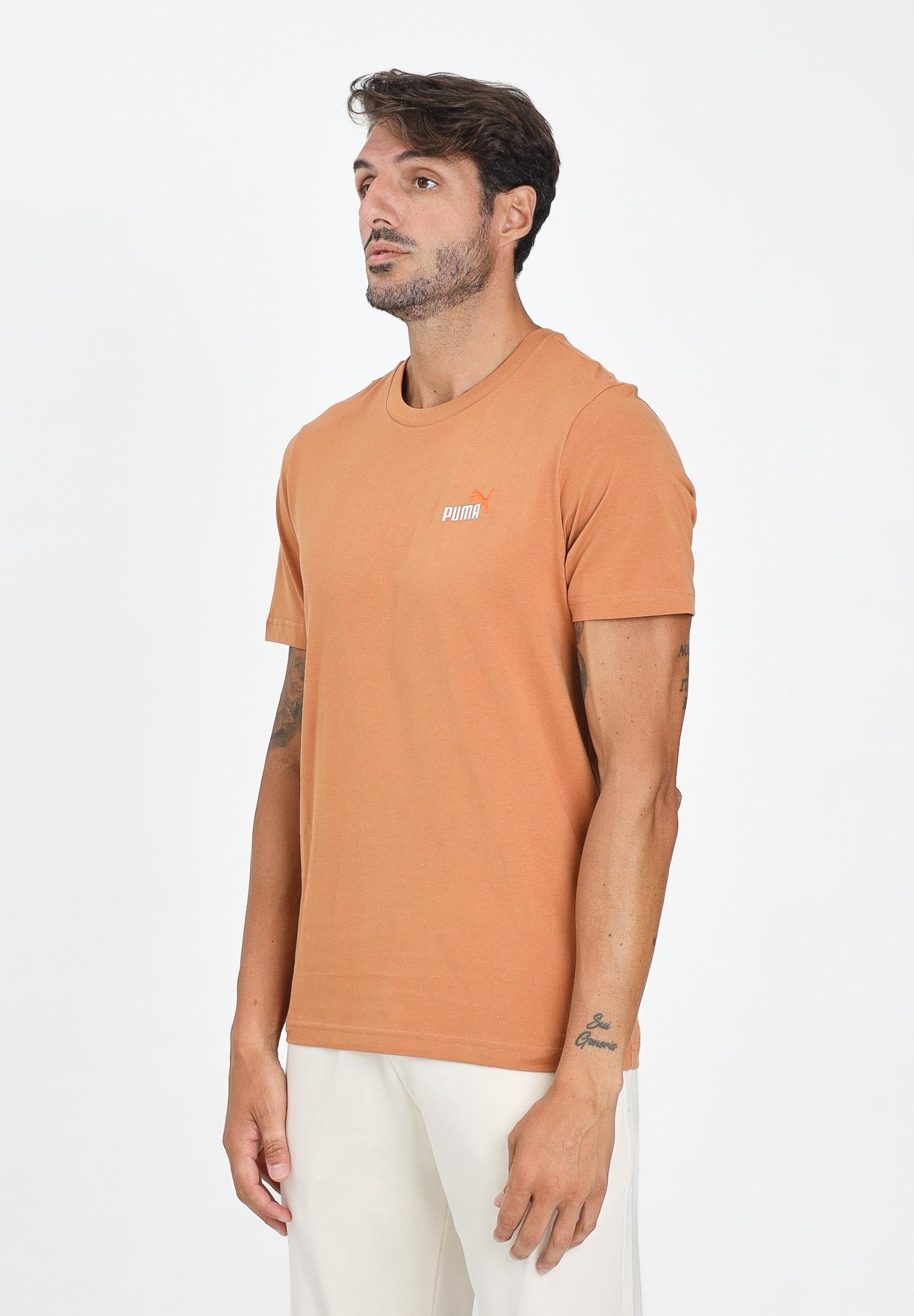 PUMA T-shirt a manica corta Essentials arancio da uomo 684717 68 PUMA