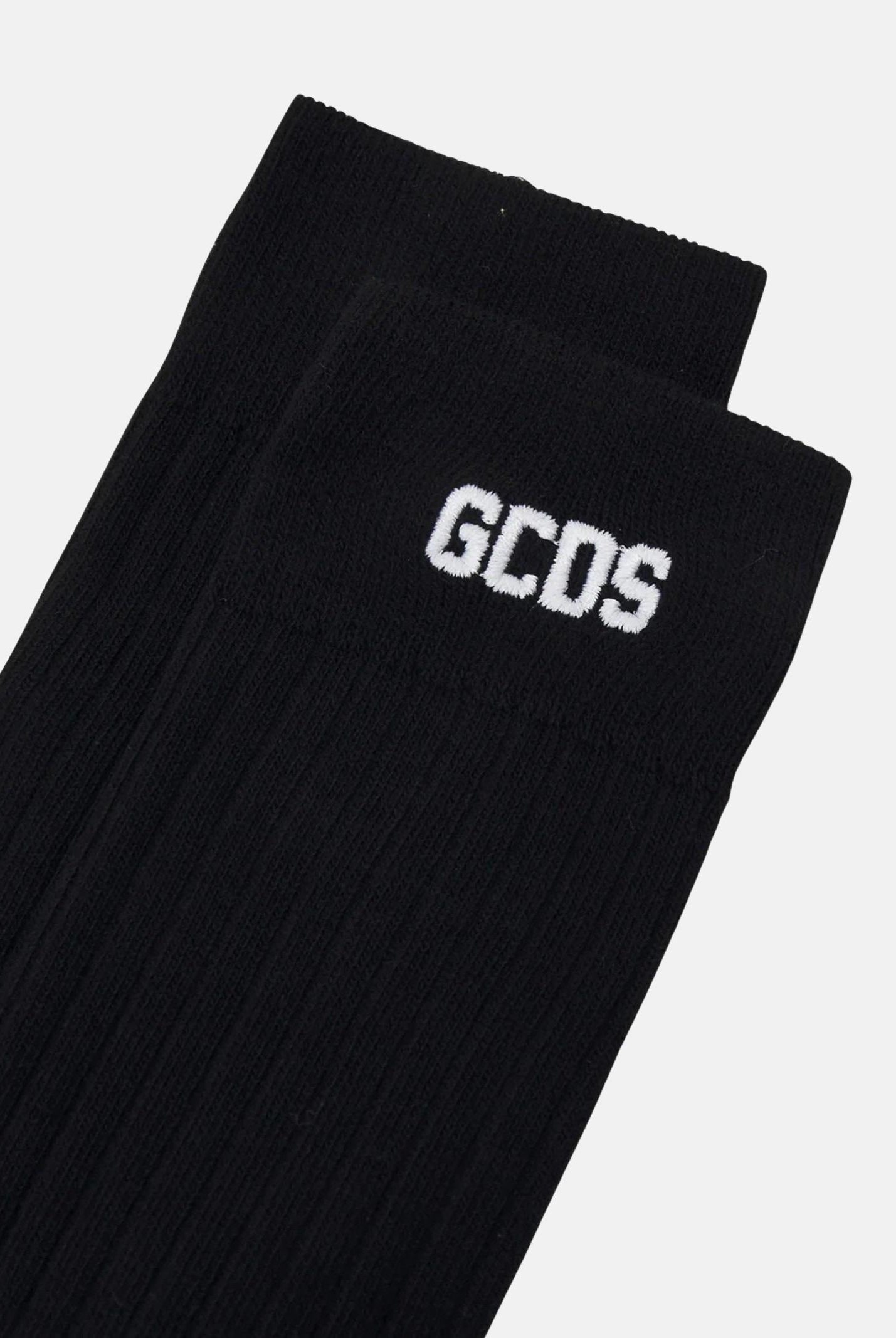 GCDS Calzini (3paia) neri per uomo e donna con logo A2EU3801UW1 99 GCDS