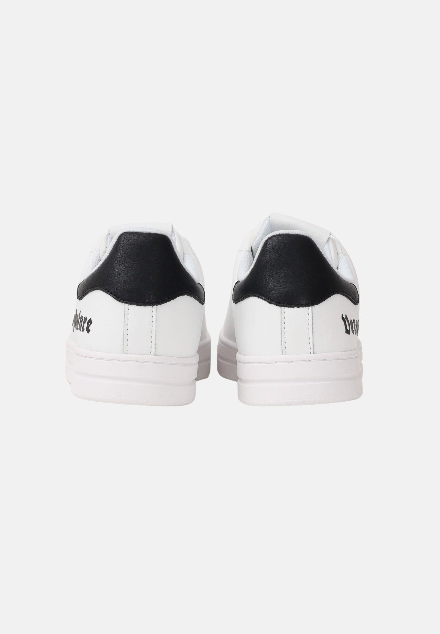 VERSACE JEANS COUTURE Sneakers bianche e nere da uomo con logo 80YA3SKCZPB83 003 VERSACE JEANS COUTURE