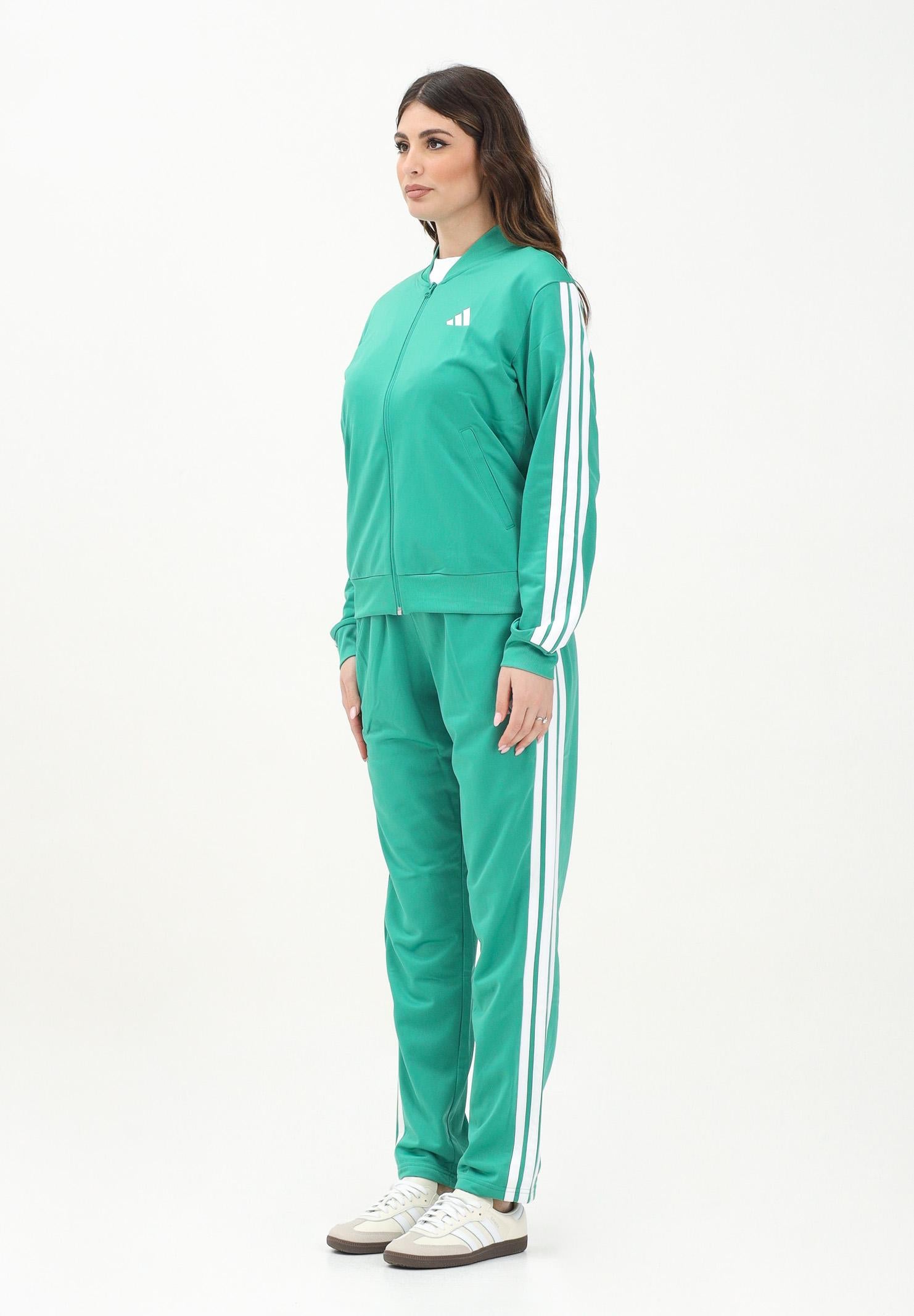 ADIDAS PERFORMANCE Tuta sportiva Essentials 3-Stripes verde da donna JD2687 ADIDAS PERFORMANCE