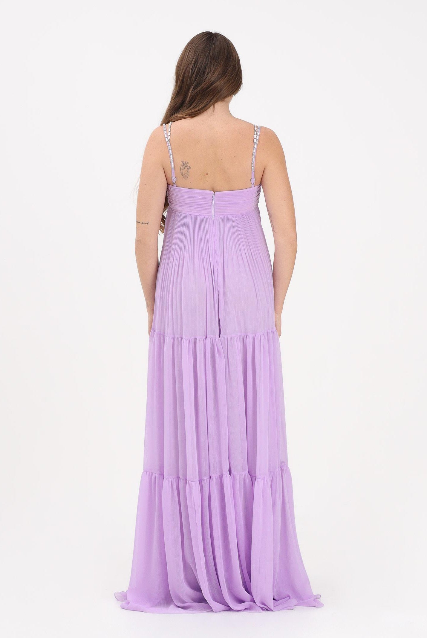 ALMA SANCHEZ Abito lungo Aeny lilla da donna AS26016G LA ALMA SANCHEZ