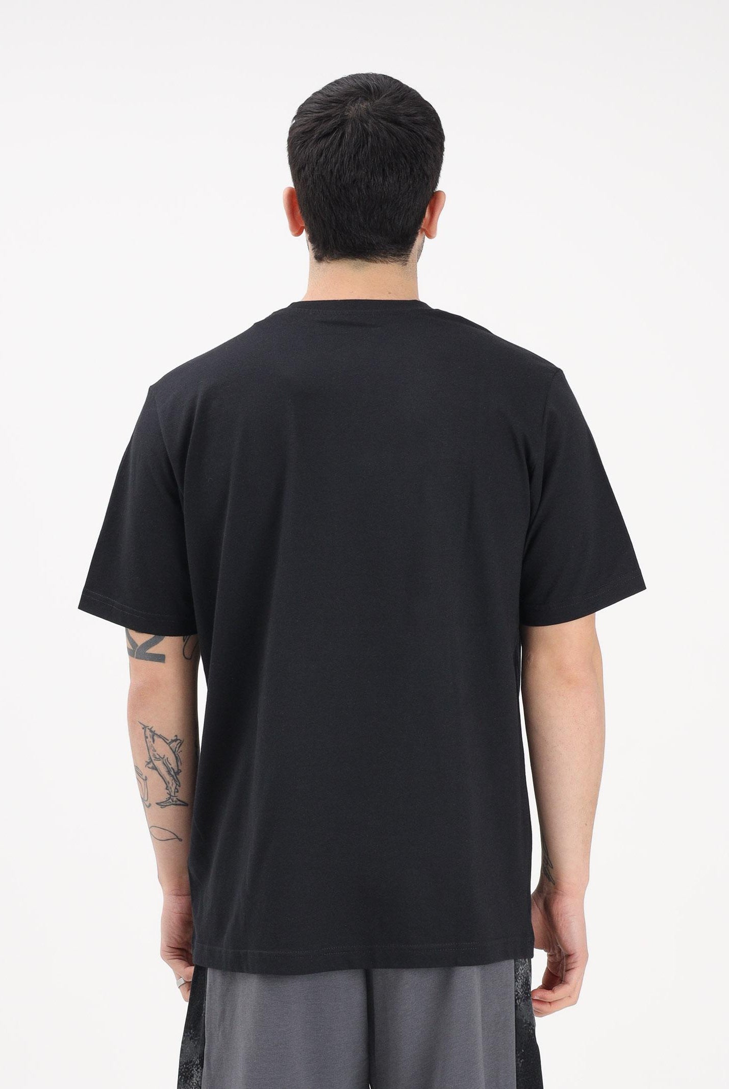 ADIDAS PERFORMANCE T-shirt a manica corta CAMO WOVEN POCKET GRAPHIC nera da uomo JZ7497 . ADIDAS PERFORMANCE