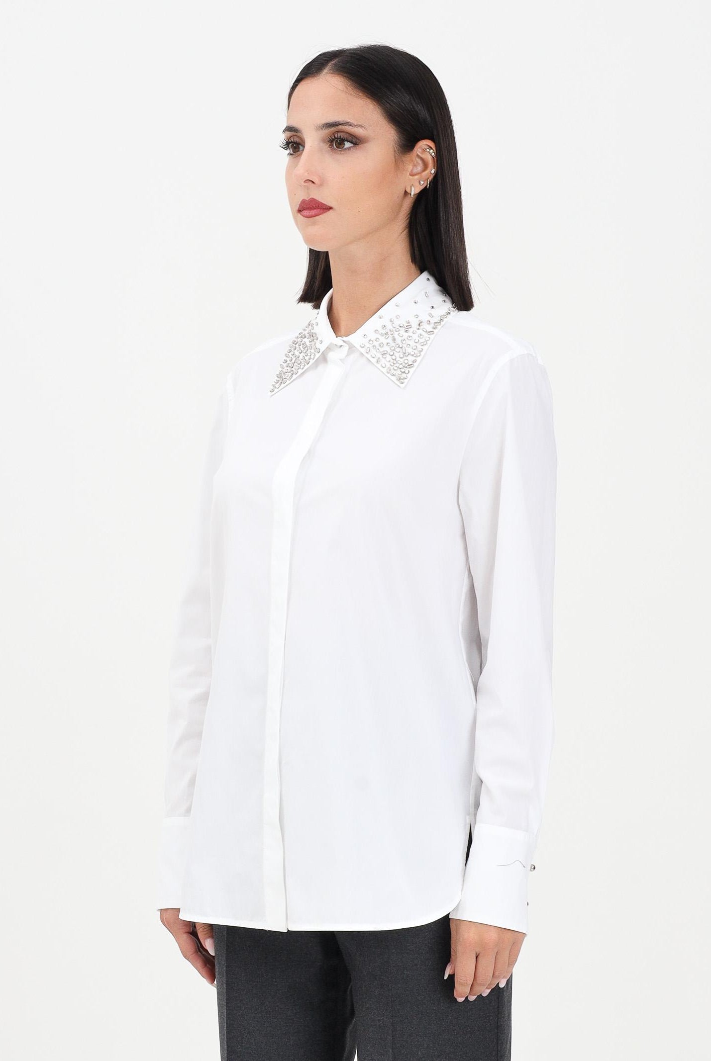 MAX MARA Camica a manica lunga STAFFA bianca da donna 2526116042600 001 MAX MARA