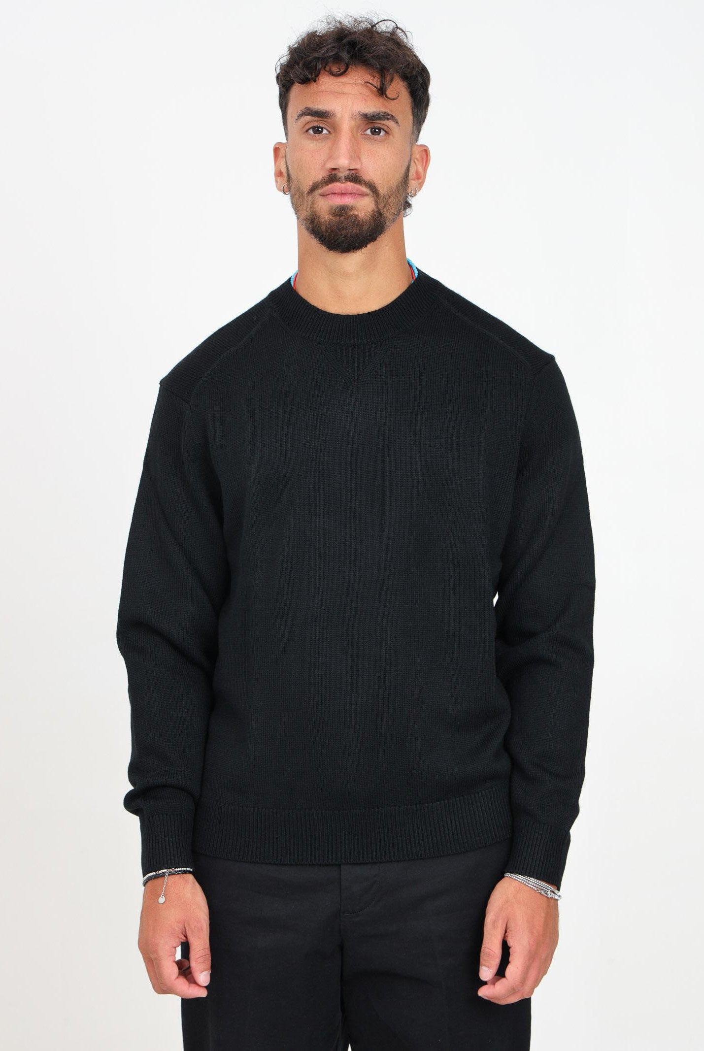 Maglioncino girocollo nero da uomo 6DZM1FZM1LZ 1200 ARMANI EXCHANGE