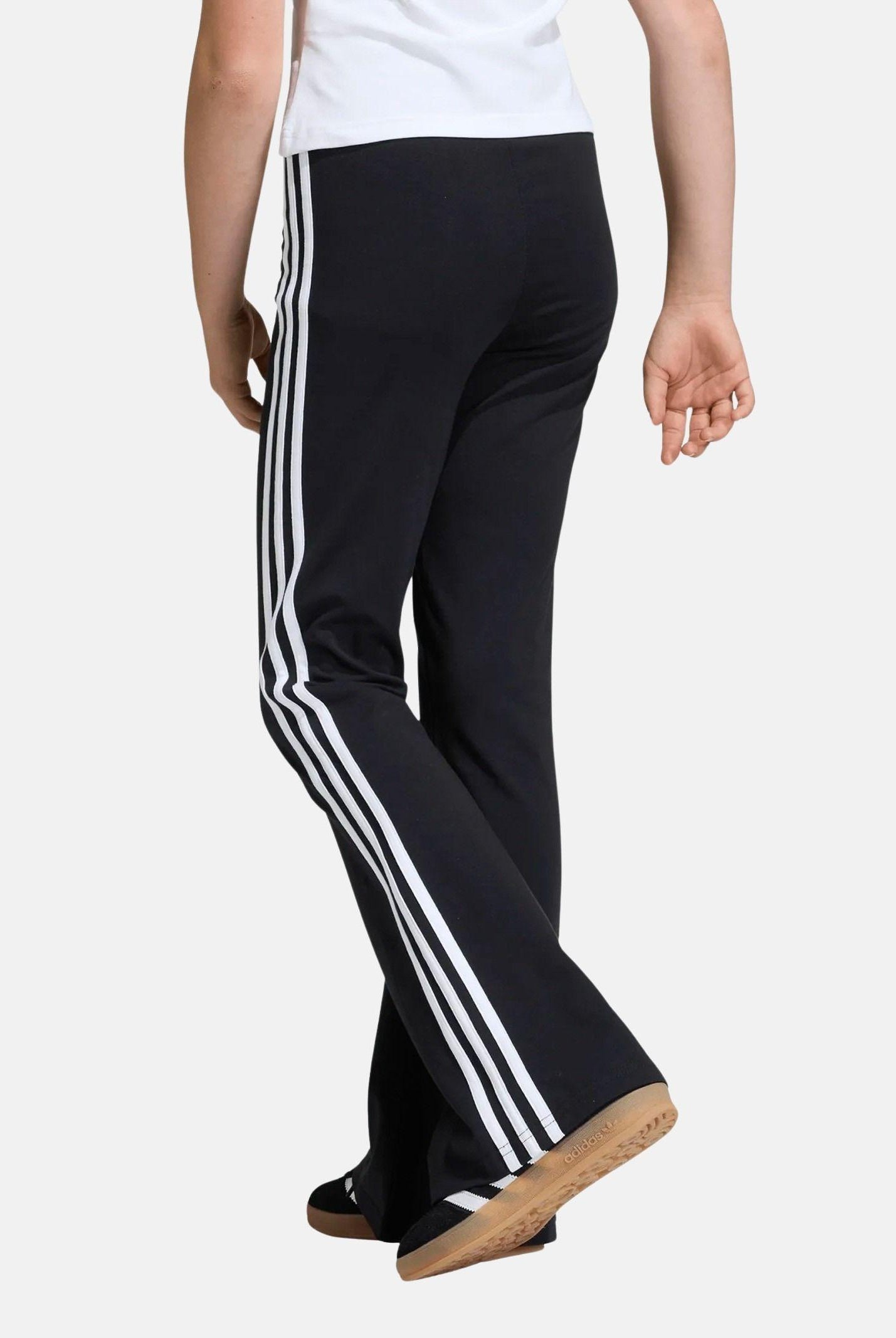 ADIDAS ORIGINALS Leggings sportivo 3 Stripes Flared nero da bambina KC8645 . ADIDAS ORIGINALS