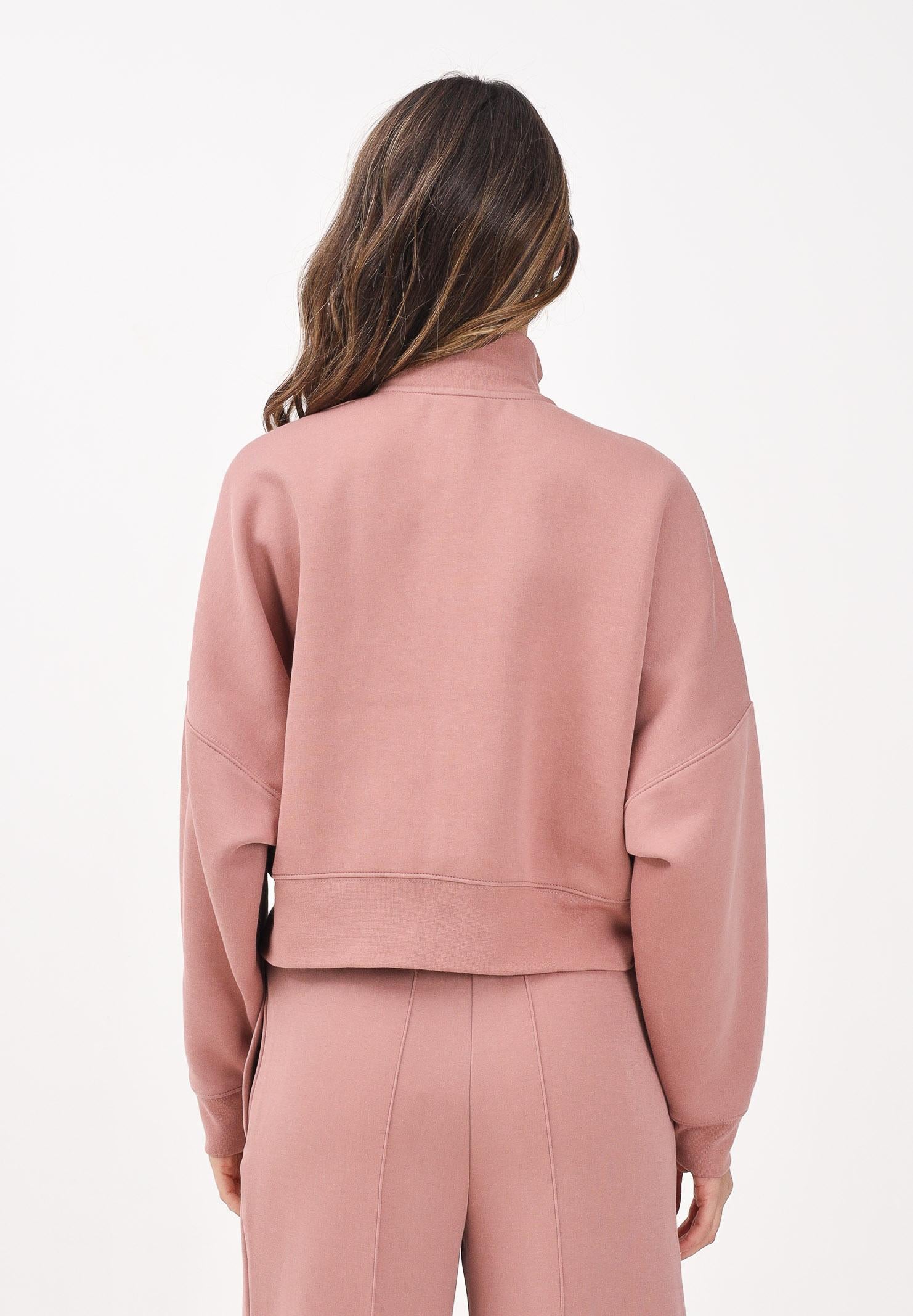 ADIDAS ORIGINALS Felpa con zip Off Placed 3 Stripes rosa da donna JW3609 ADIDAS ORIGINALS