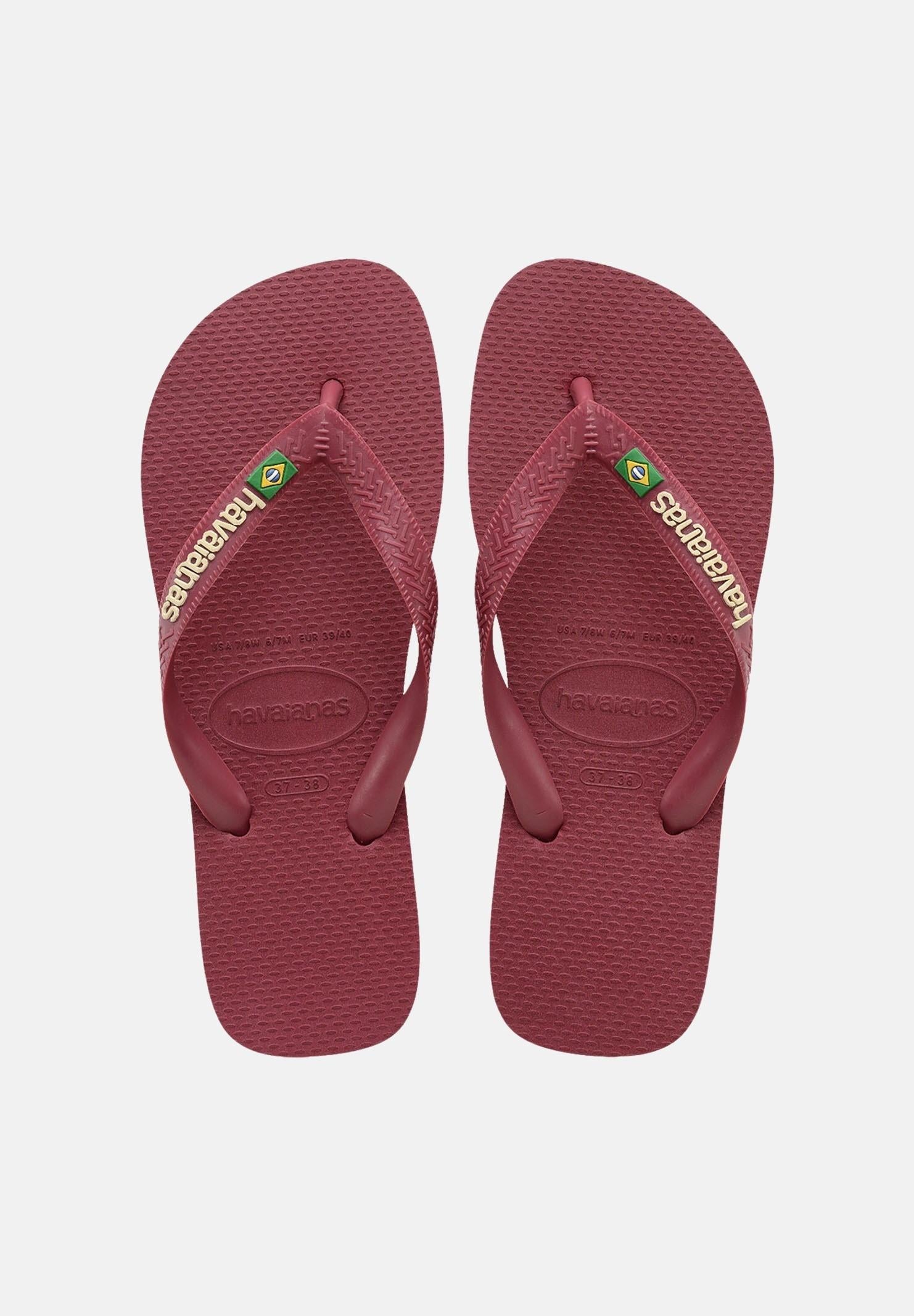 HAVAIANAS Infradito Havaianas Brasil Logo bordeaux per uomo e donna 4110850 9339 HAVAIANAS