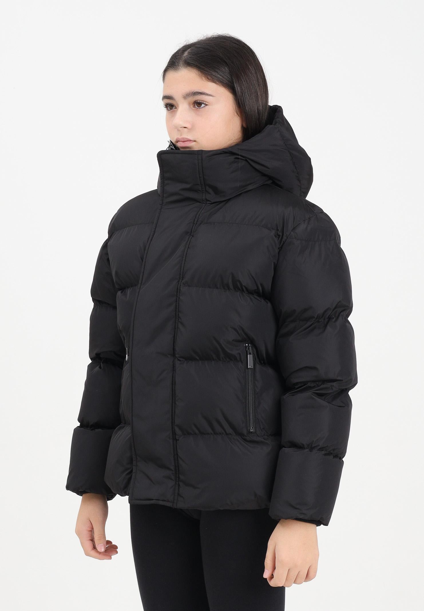 DSQUARED2 giubbotto piumino con cappuccio in nylon black nero, colore basico nero, donna. DQ1090D00BN DQ900 DSQUARED2