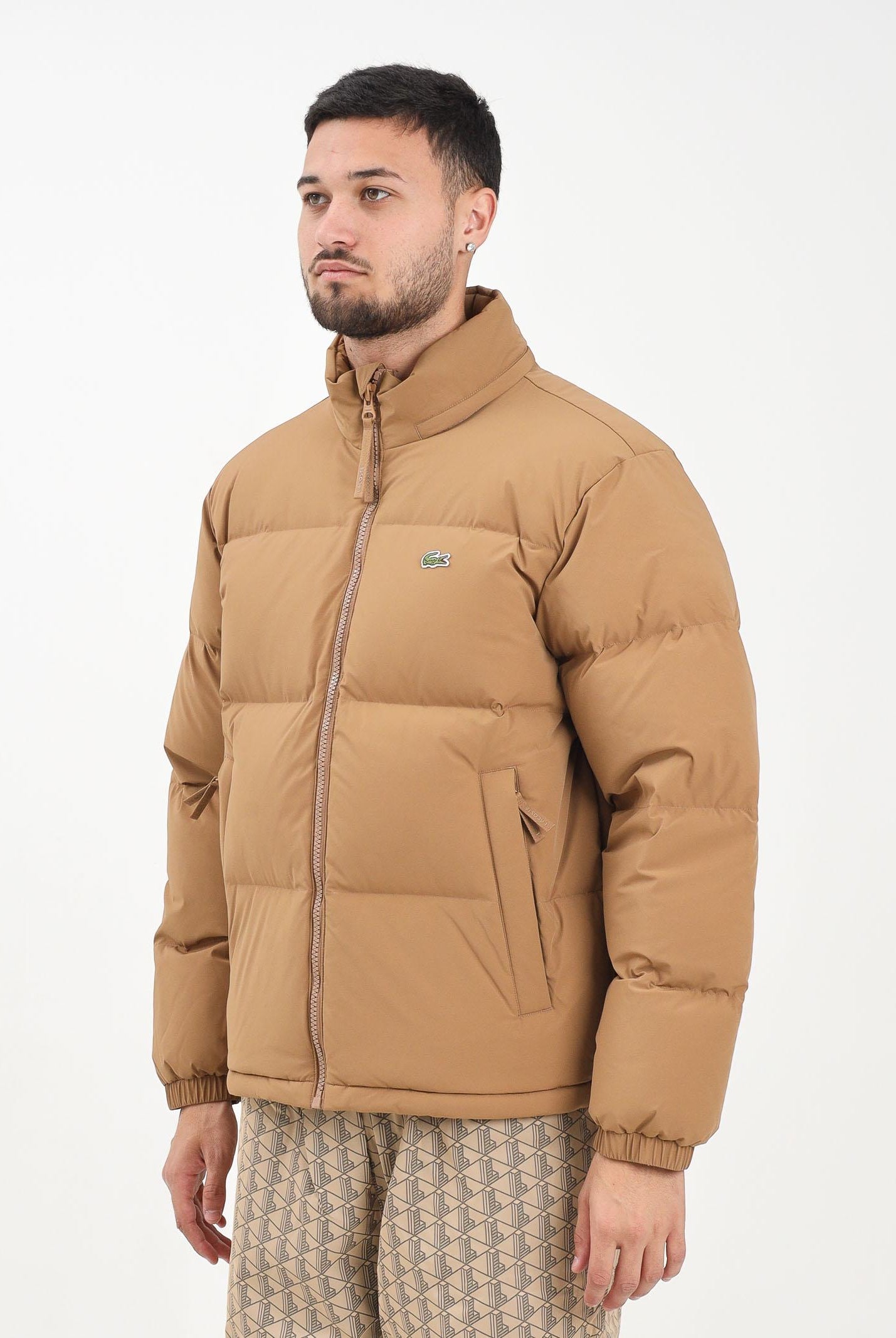 LACOSTE Piumino cammello da uomo BH5154 PWS LACOSTE