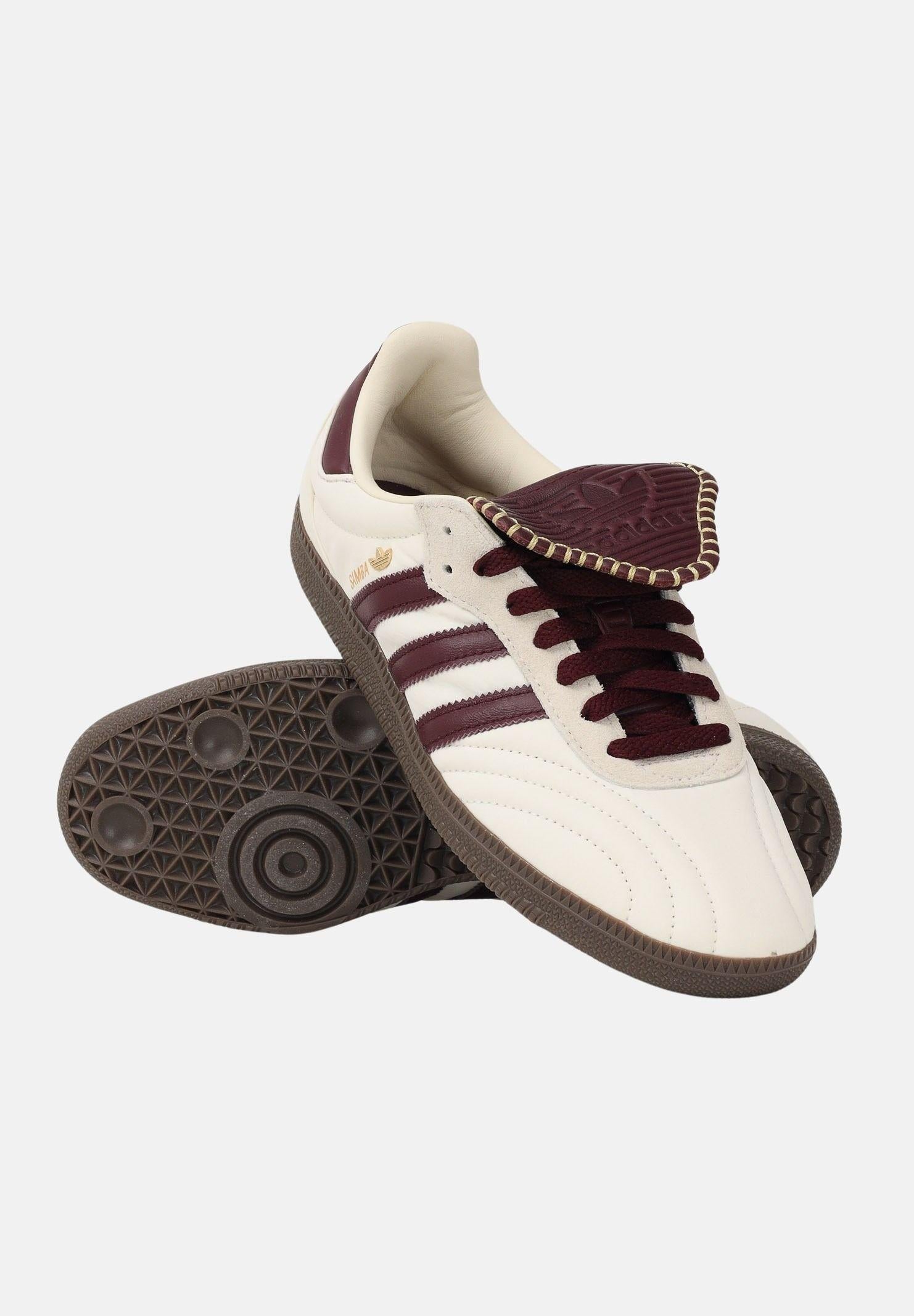 ADIDAS ORIGINALS Sneakers SAMBA LT panna e bordeaux per uomo e donna IH9045 . ADIDAS ORIGINALS