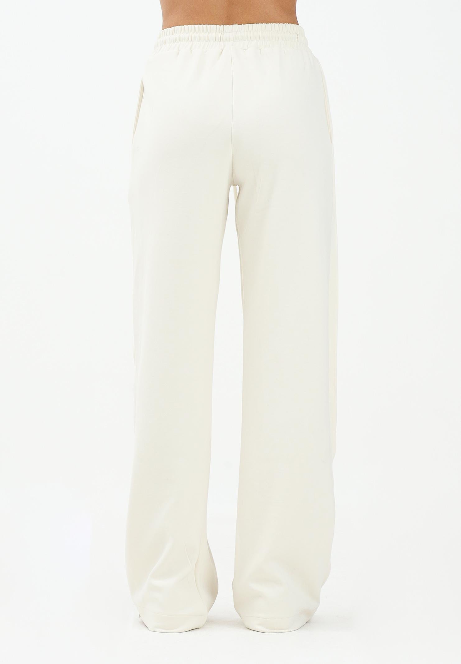 HINNOMINATE Pantalone sportivo panna da donna con nervature laterali HMABW01995 BI04 HINNOMINATE