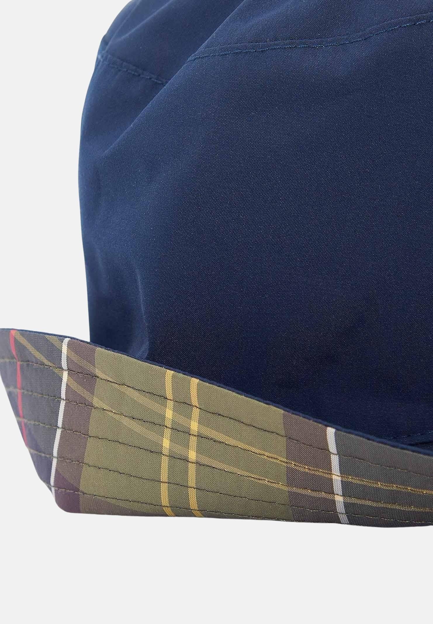 BARBOUR Bucket reversibile blu e tartan per uomo e donna 241-MHA0839 NY52 BARBOUR