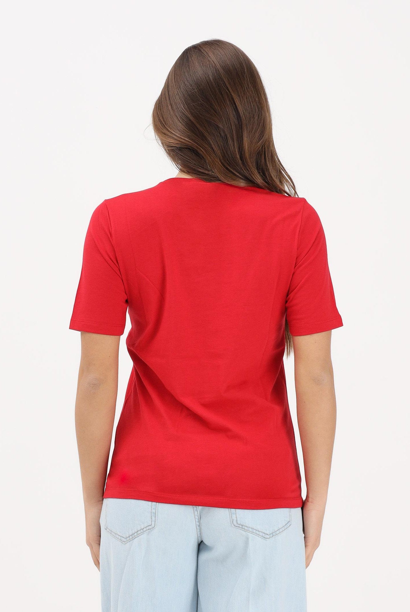 DSQUARED2 T-shirt a manica corta rossa per donna, ragazzi e bambini con logo DQ3158D0AGP DQ401 DSQUARED2
