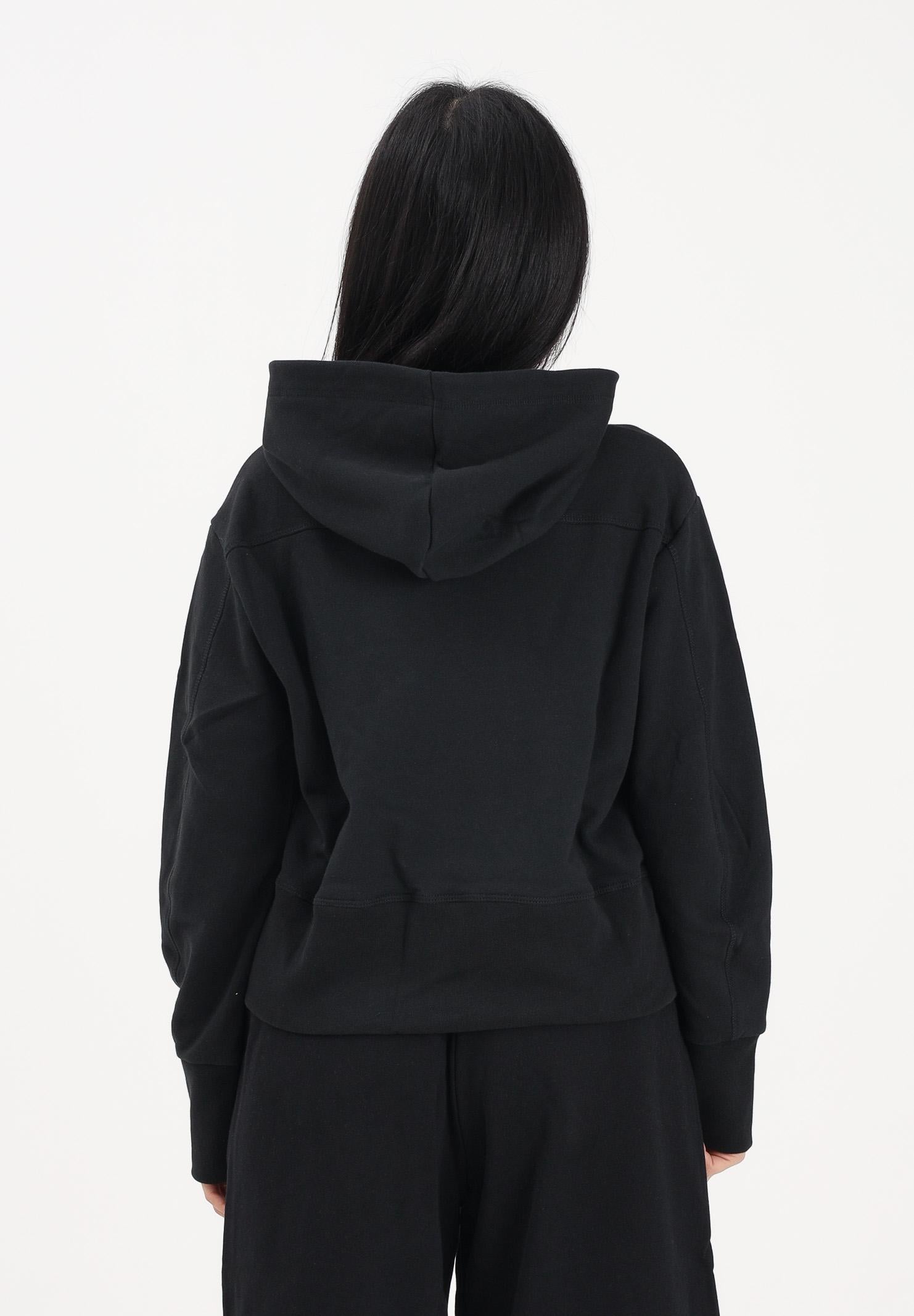 DSQUARED2 Felpa con cappuccio nera per donna, ragazzi e bambini rifinita da logo DQ3179D0AGQ DQ900 DSQUARED2