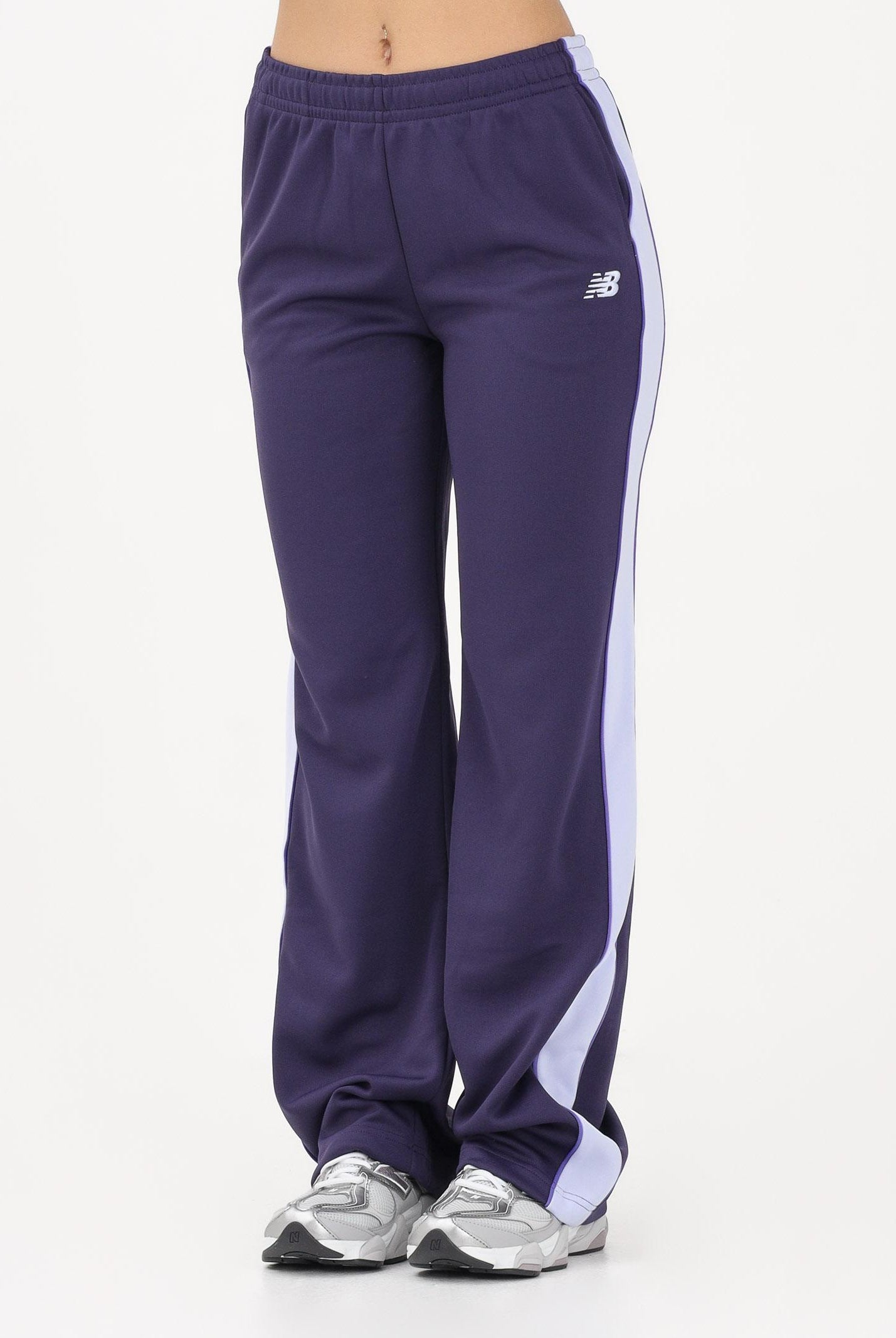 NEW BALANCE Pantalone sportivo Interlock viola da donna WB61Q2R4BOY . NEW BALANCE