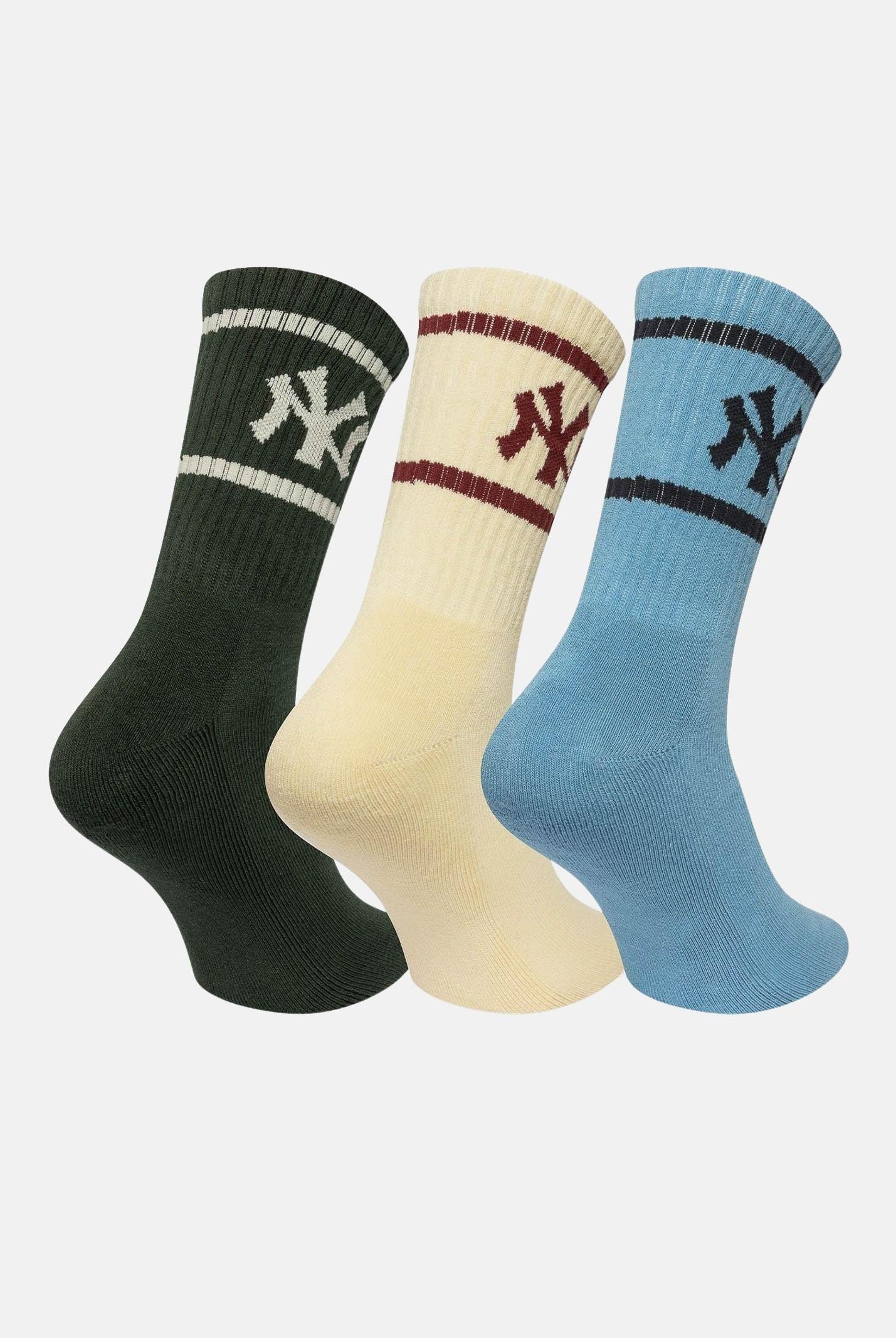 NEW ERA Calzini (3 paia) New York Yankees MLB multicolore per uomo e donna 60684238 NEW ERA