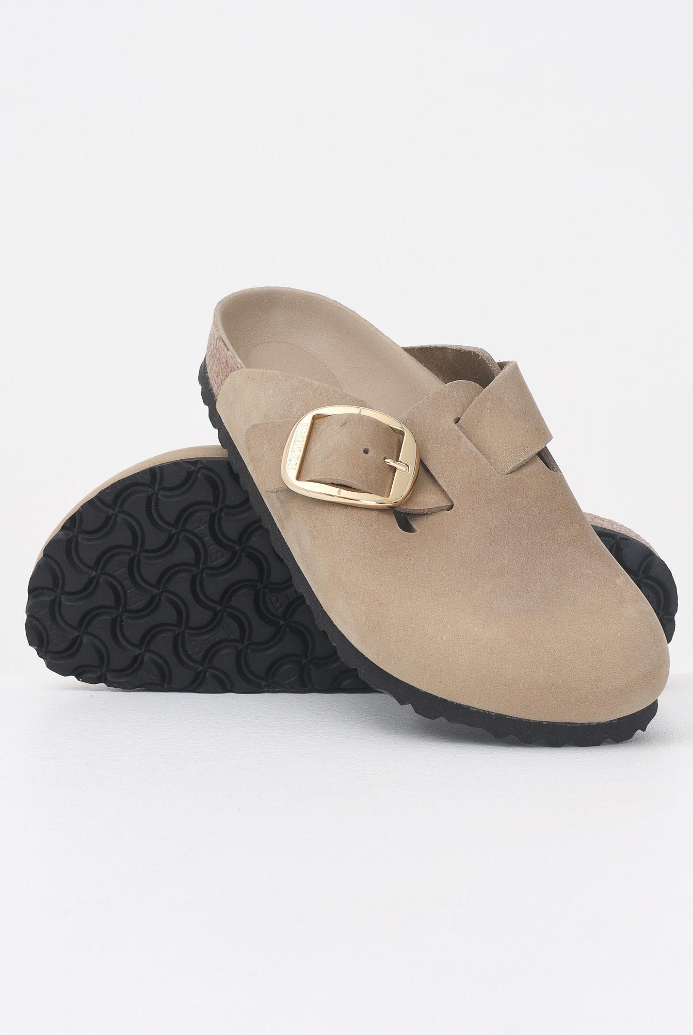 BIRKENSTOCK Ciabatte Boston Big Buckle beige da donna 1030425 - BIRKENSTOCK