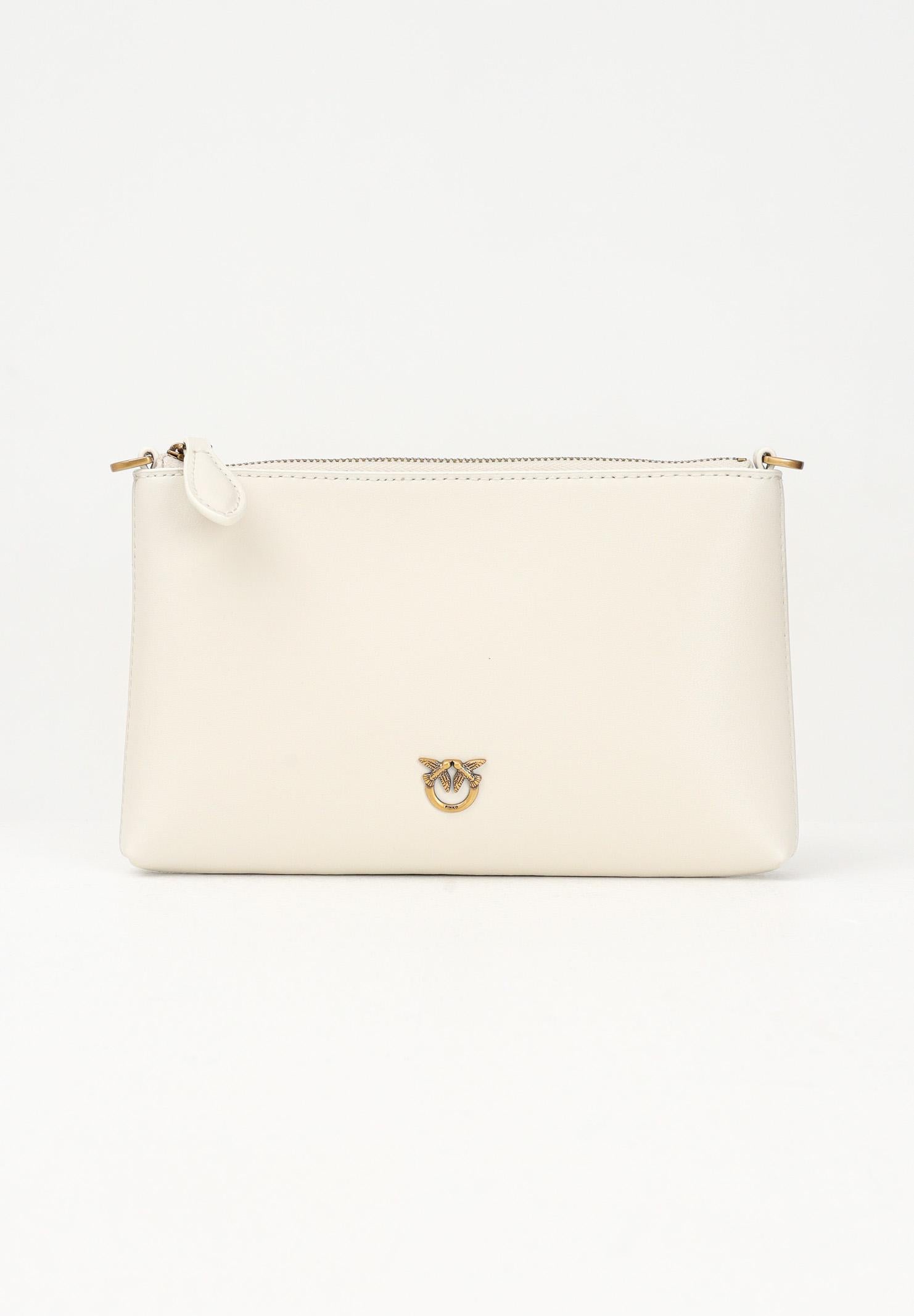 PINKO Pochette Flat Horizontal Mini panna da donna 104277A0F1 Z14Q PINKO