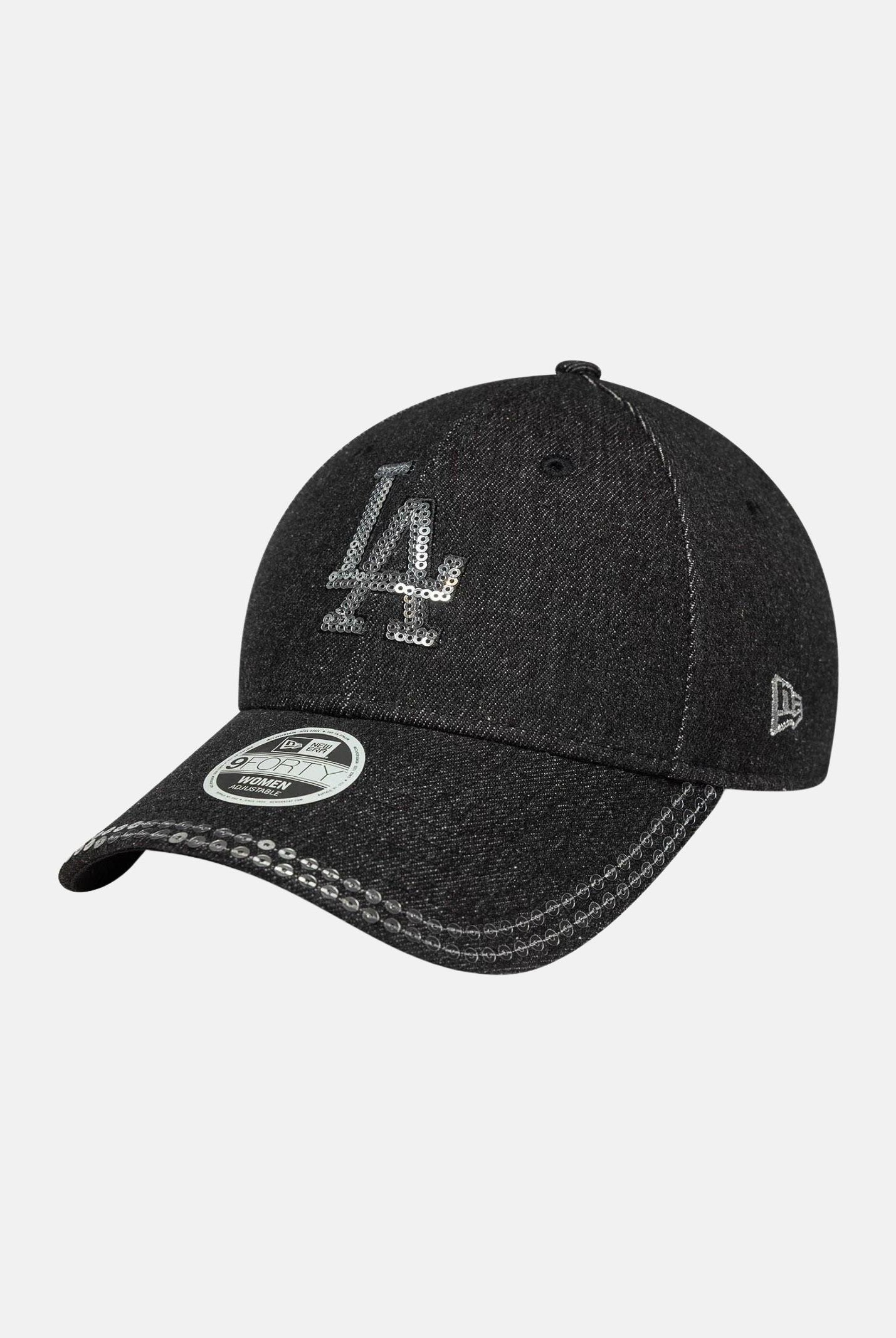 NEW ERA Cappello con visiera 9FORTY LA Dodgers MLB in denim nero da donna 60758949 NEW ERA