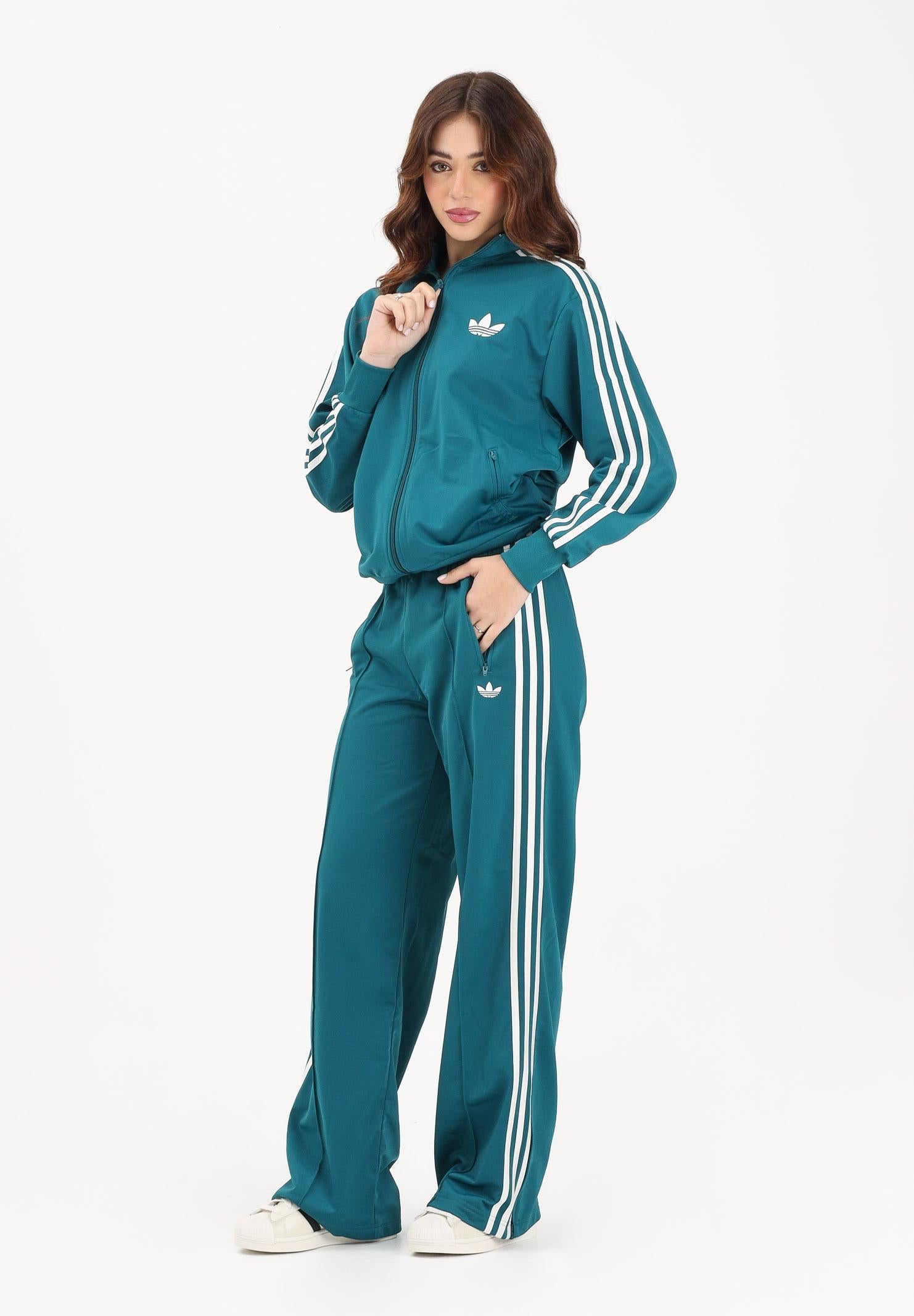 ADIDAS ORIGINALS Pantalone sportivo FIREBIRD LOOSE verde ottanio da donna KG3701 . ADIDAS ORIGINALS