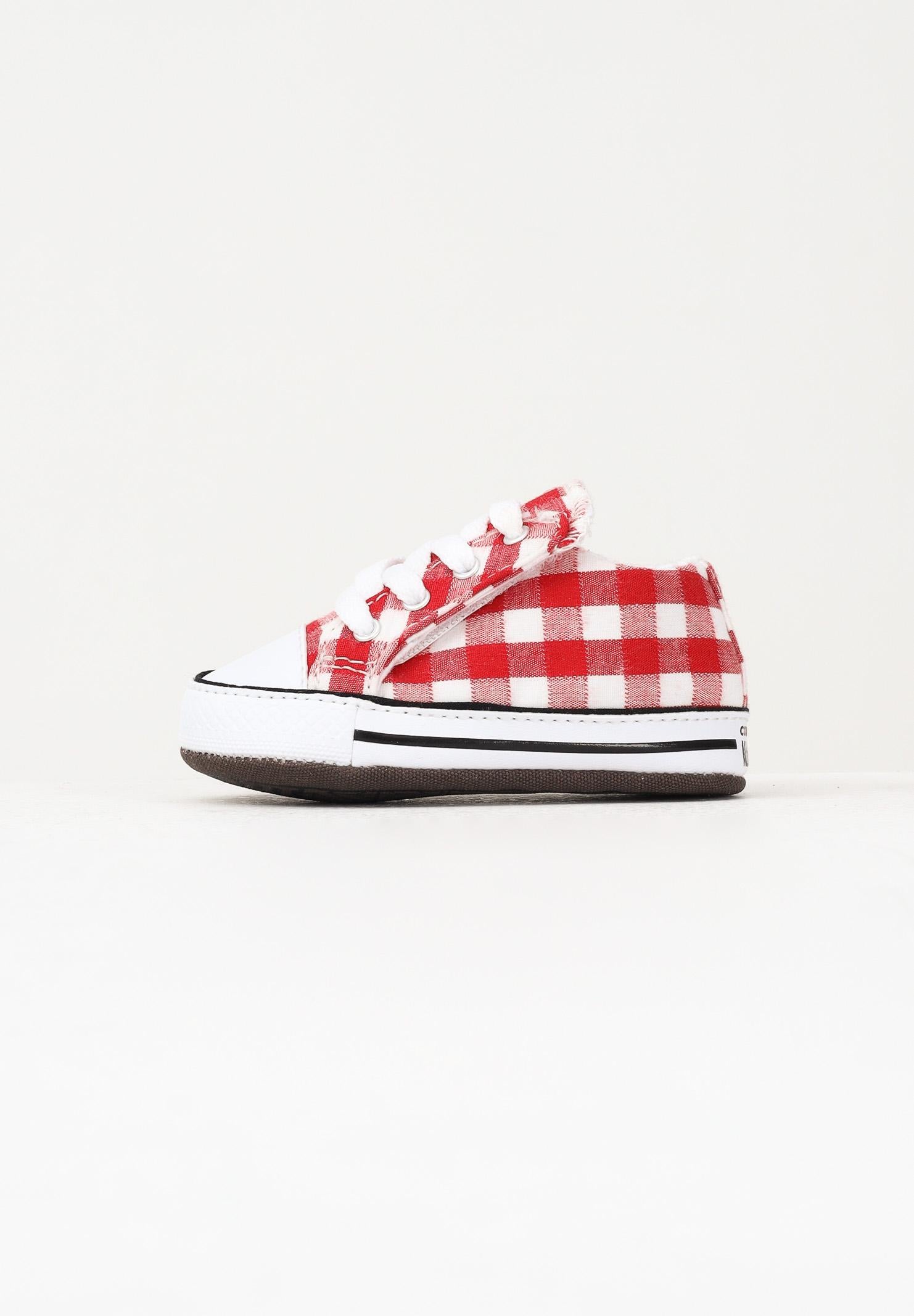 CONVERSE Scarpe da culla Chuck Taylor All Star Cribster Checkered rosse da neonato A13196C CONVERSE