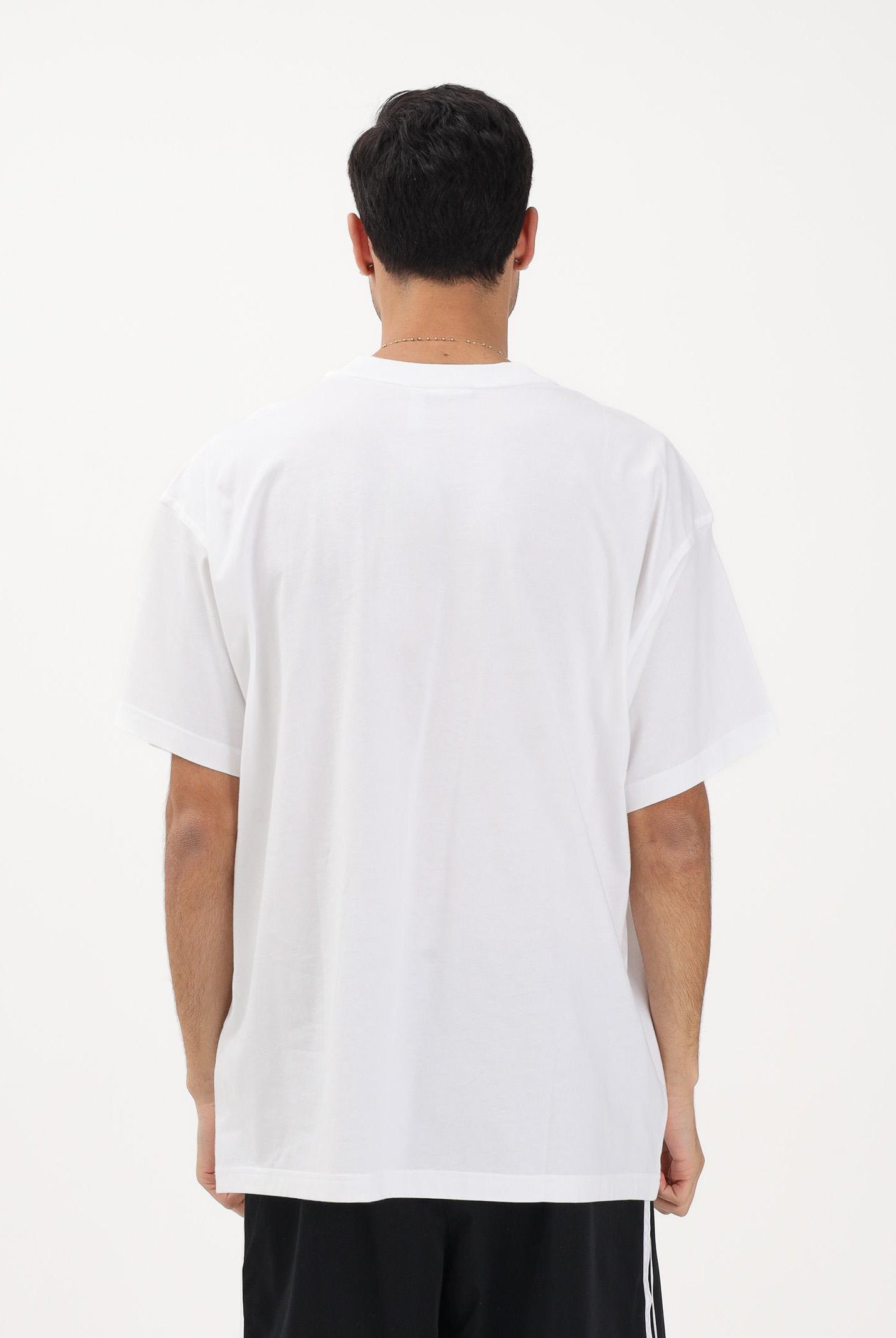 ADIDAS ORIGINALS T-shirt a manica corta Trefoil Essentials Oversized bianca da uomo JD0373 . ADIDAS ORIGINALS
