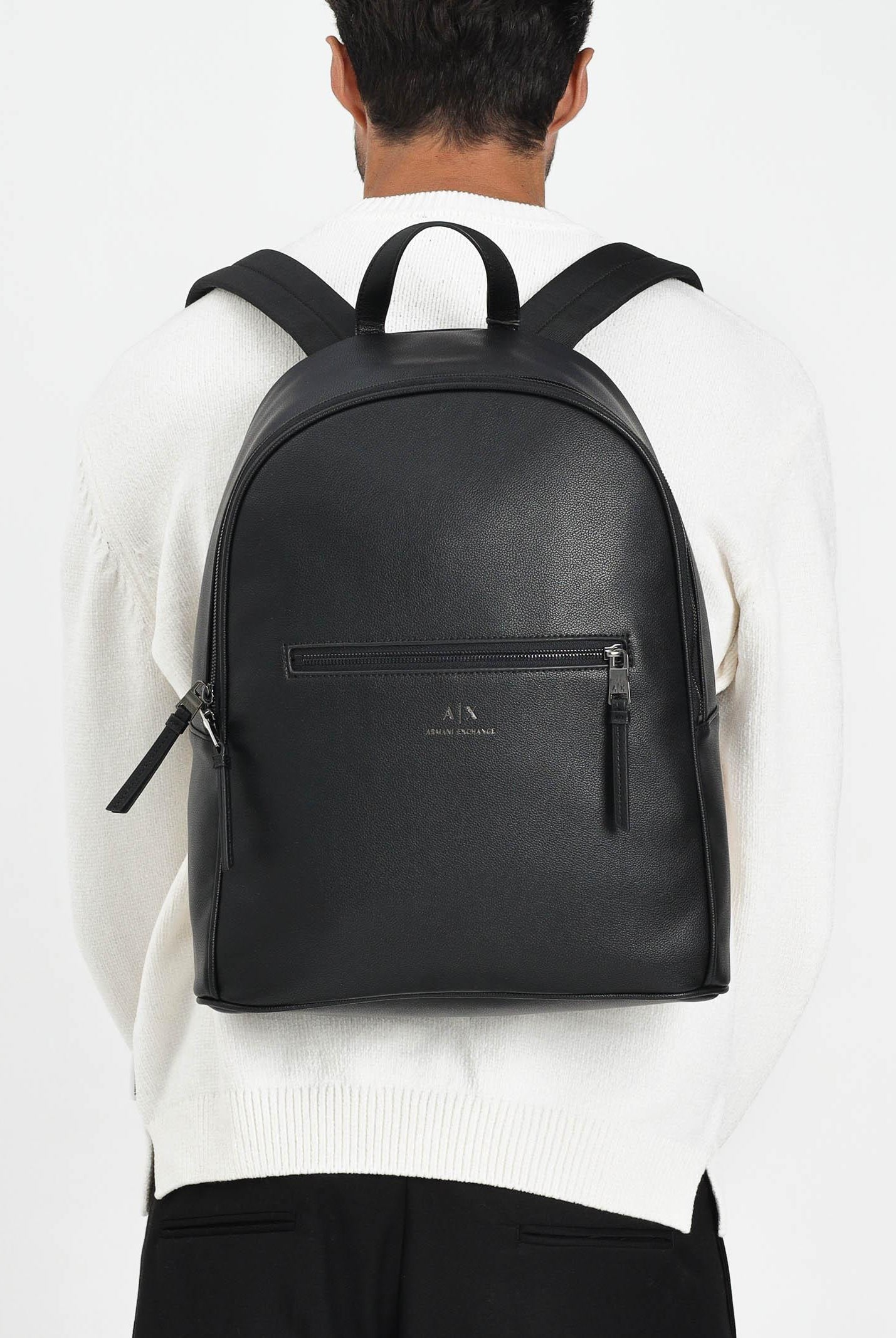 ARMANI EXCHANGE Zaino nero da uomo con logo 952387CC830 00020 ARMANI EXCHANGE