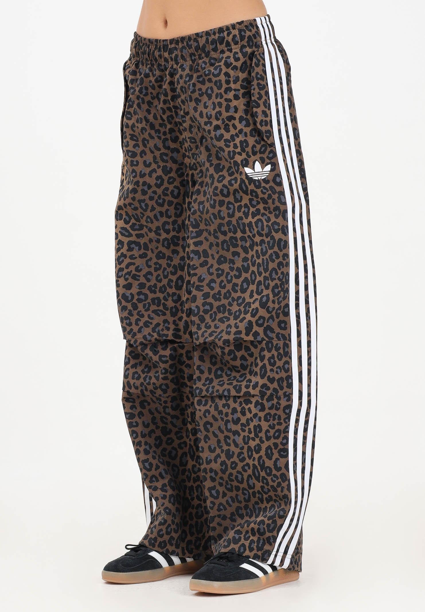 ADIDAS ORIGINALS Pantalone sportivo Leopard marrone da donna JV7563 ADIDAS ORIGINALS