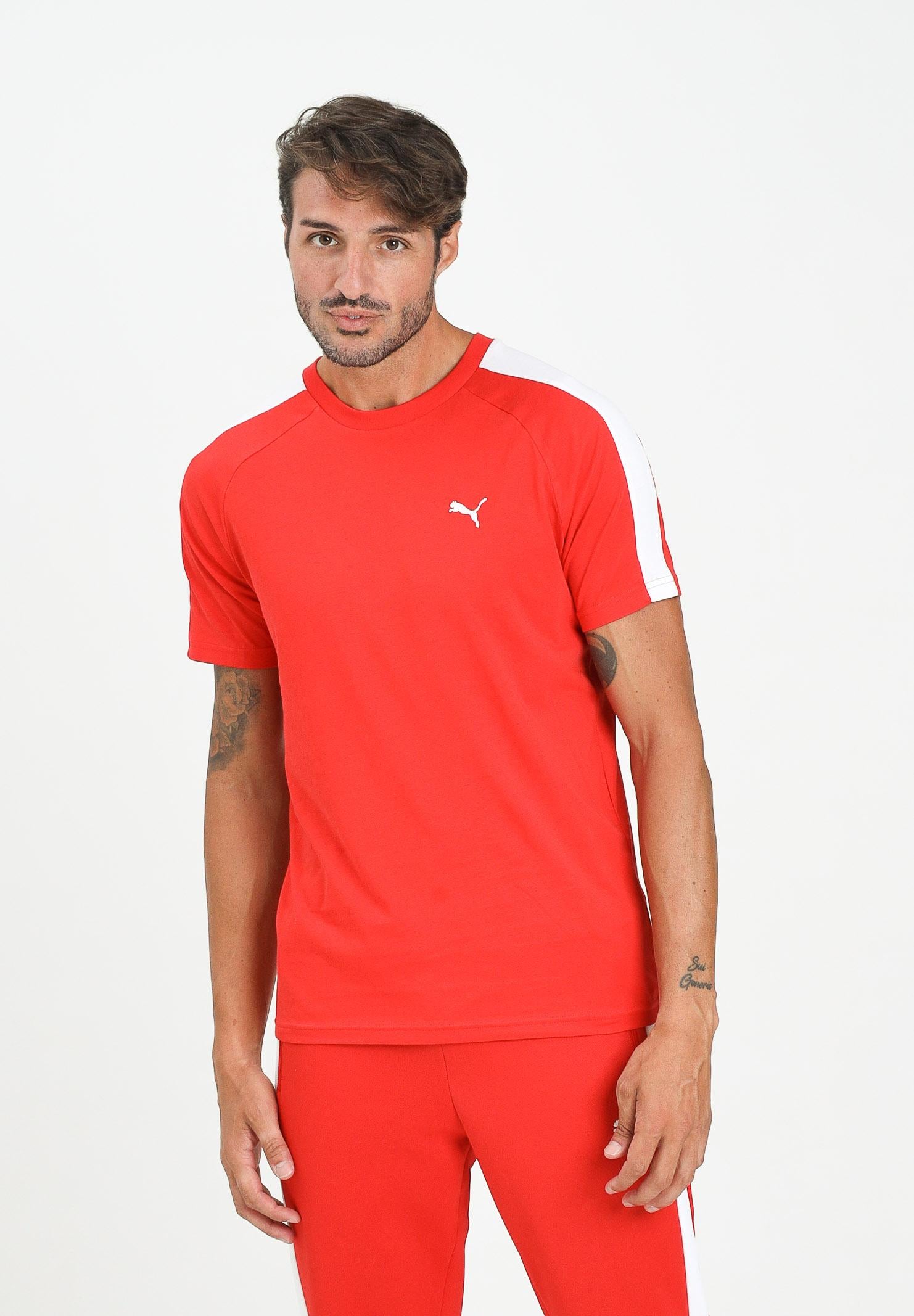 PUMA T-shirt a manica corta T7 rossa da uomo 629592 11 PUMA