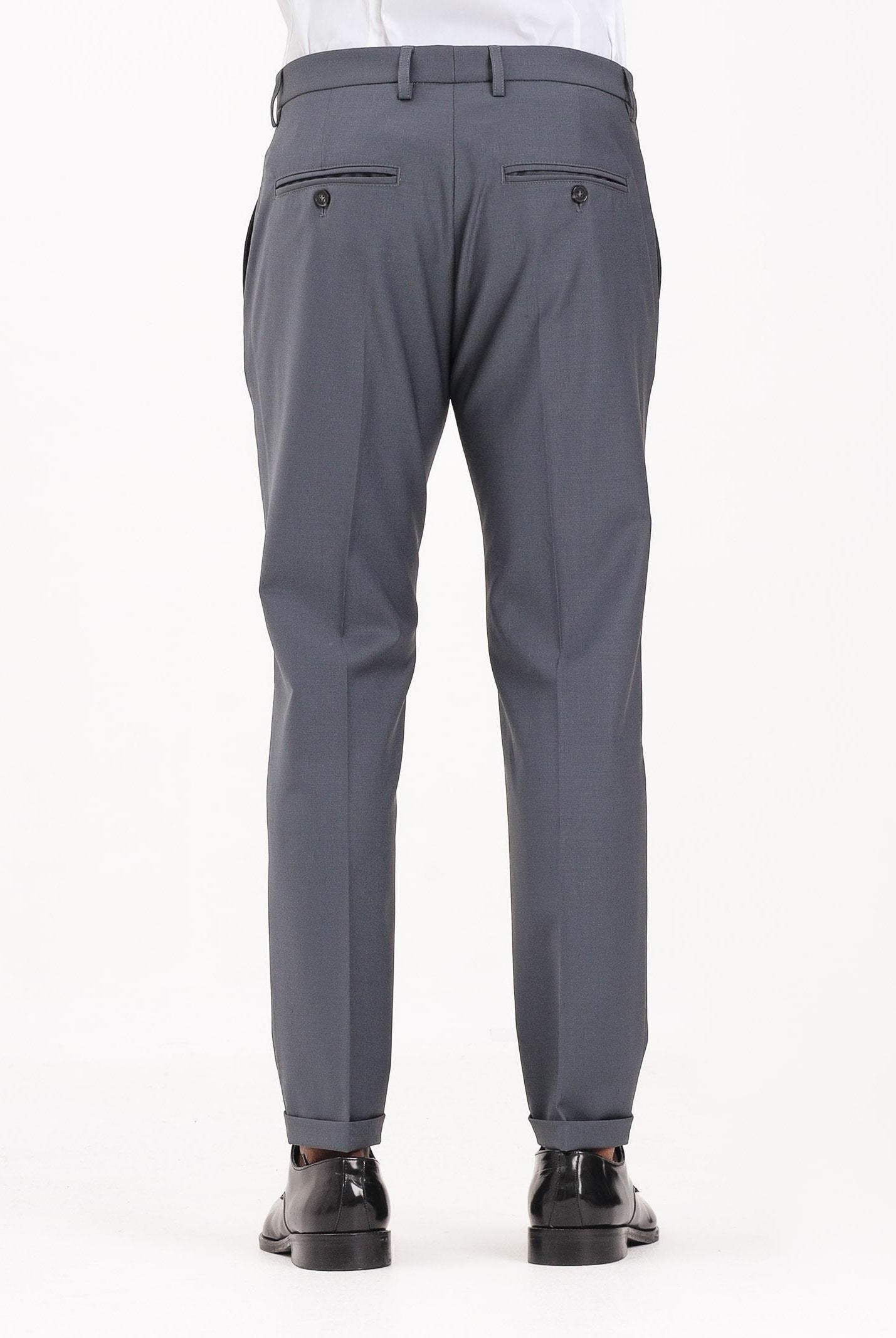 PATRIZIA PEPE Pantalone elegante grigio scuro da uomo 5PA429A1WK S754 PATRIZIA PEPE