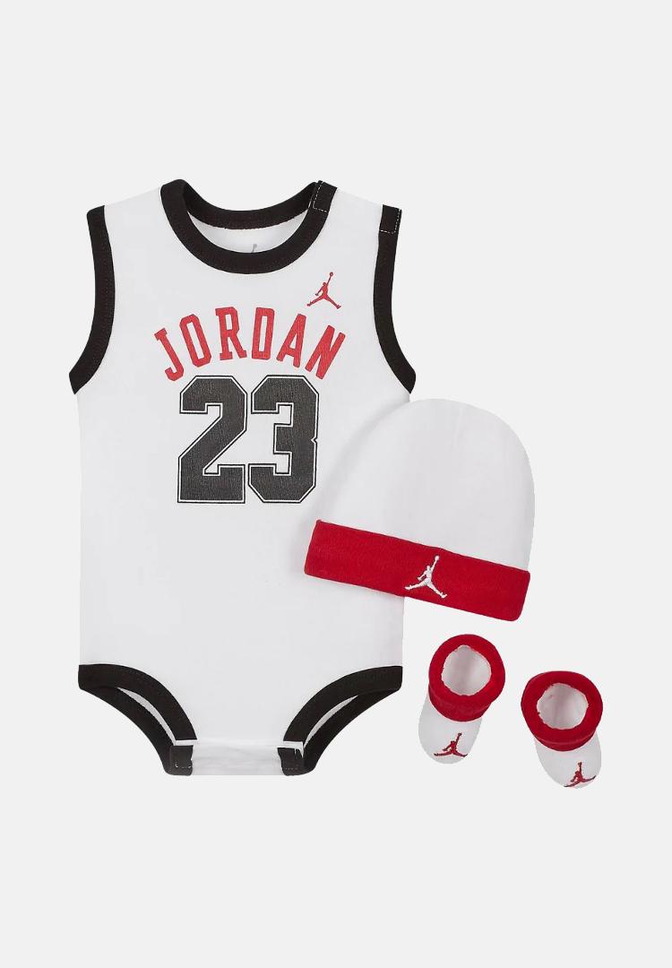 JORDAN Kit regalo bianco da neonato LJ0208 001 JORDAN