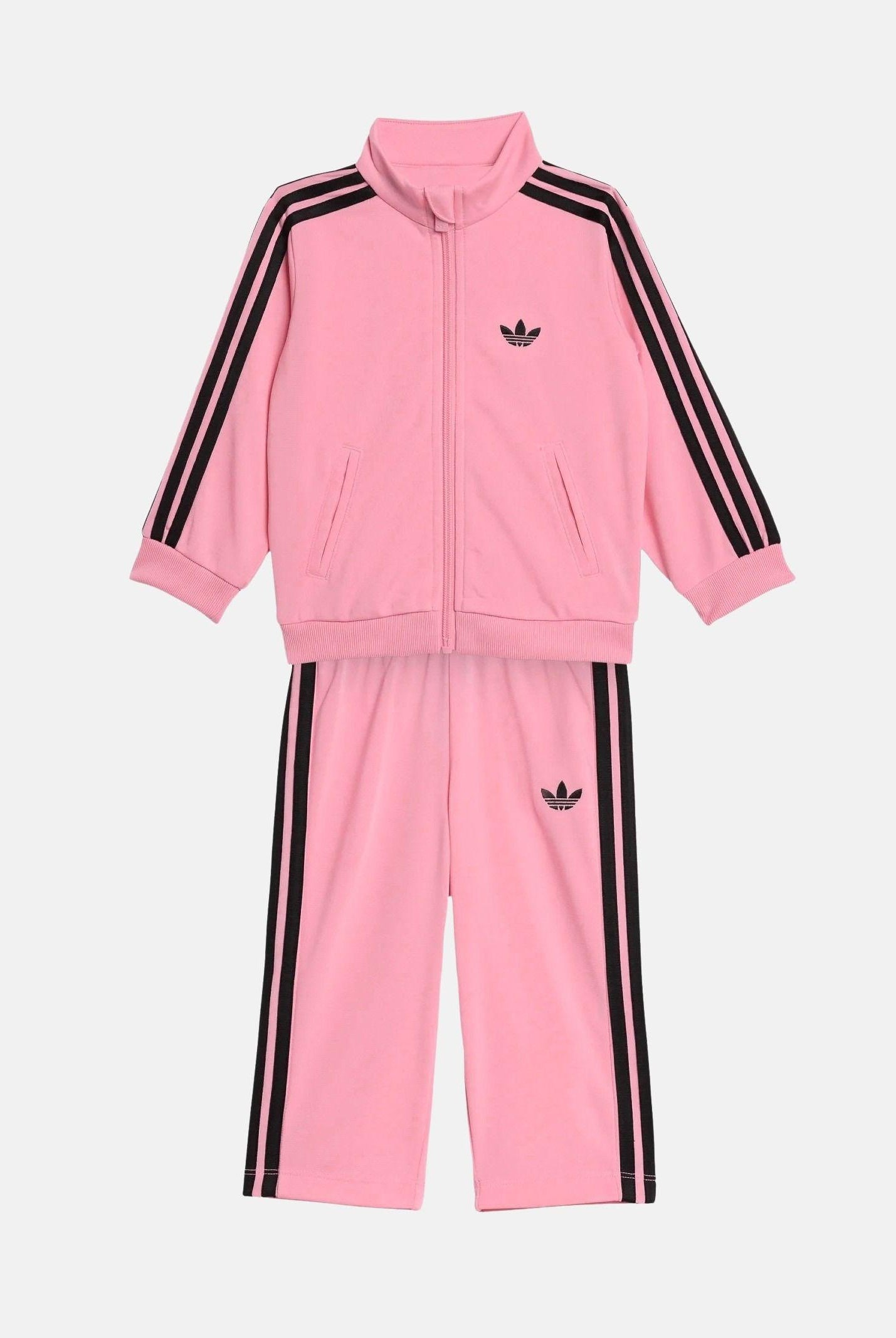 ADIDAS ORIGINALS Tuta FIREBIRD rosa e nera da neonato KD1006 . ADIDAS ORIGINALS