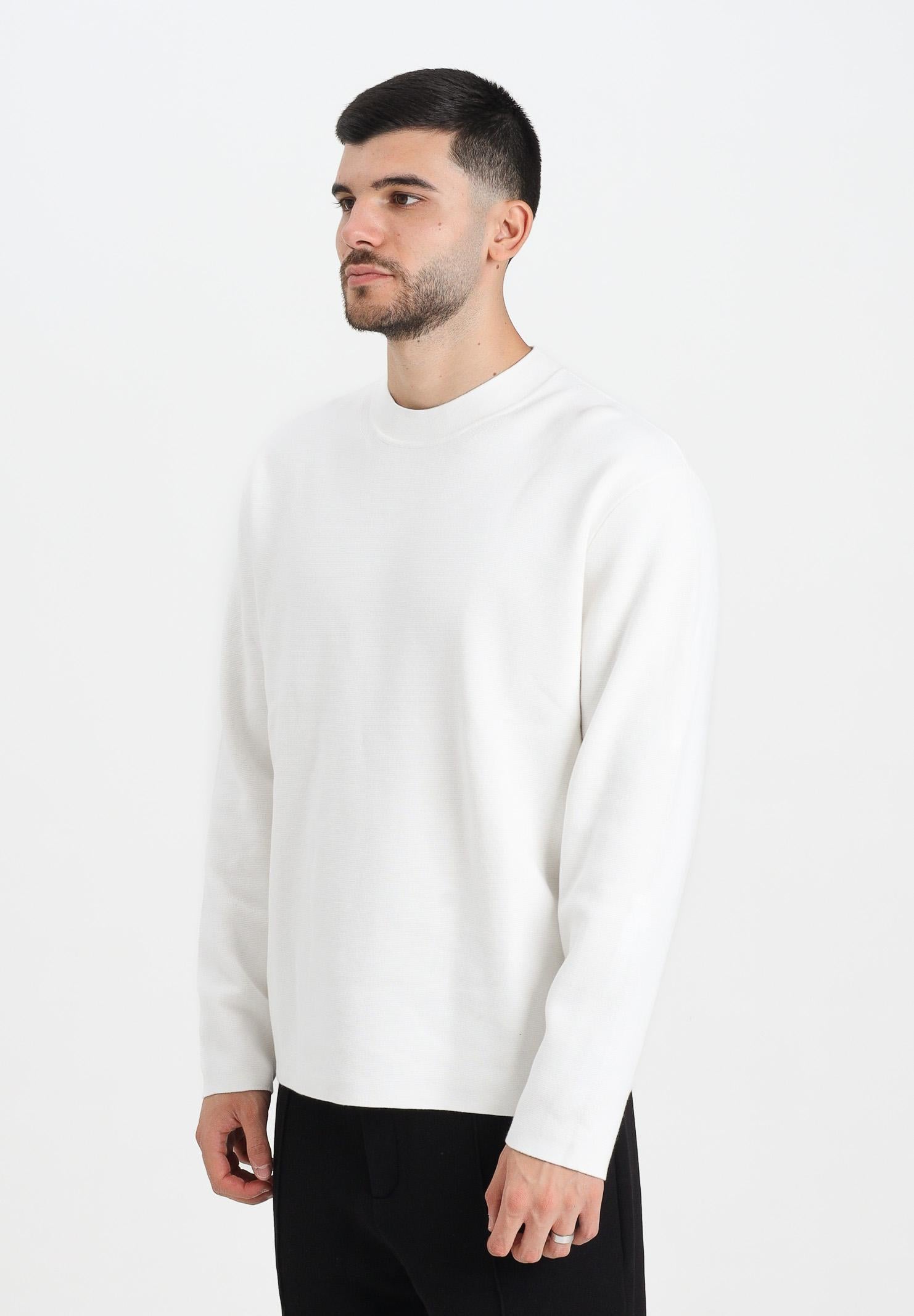 SELECTED HOMME Maglioncino girocollo panna da uomo 16098435 Egret SELECTED HOMME