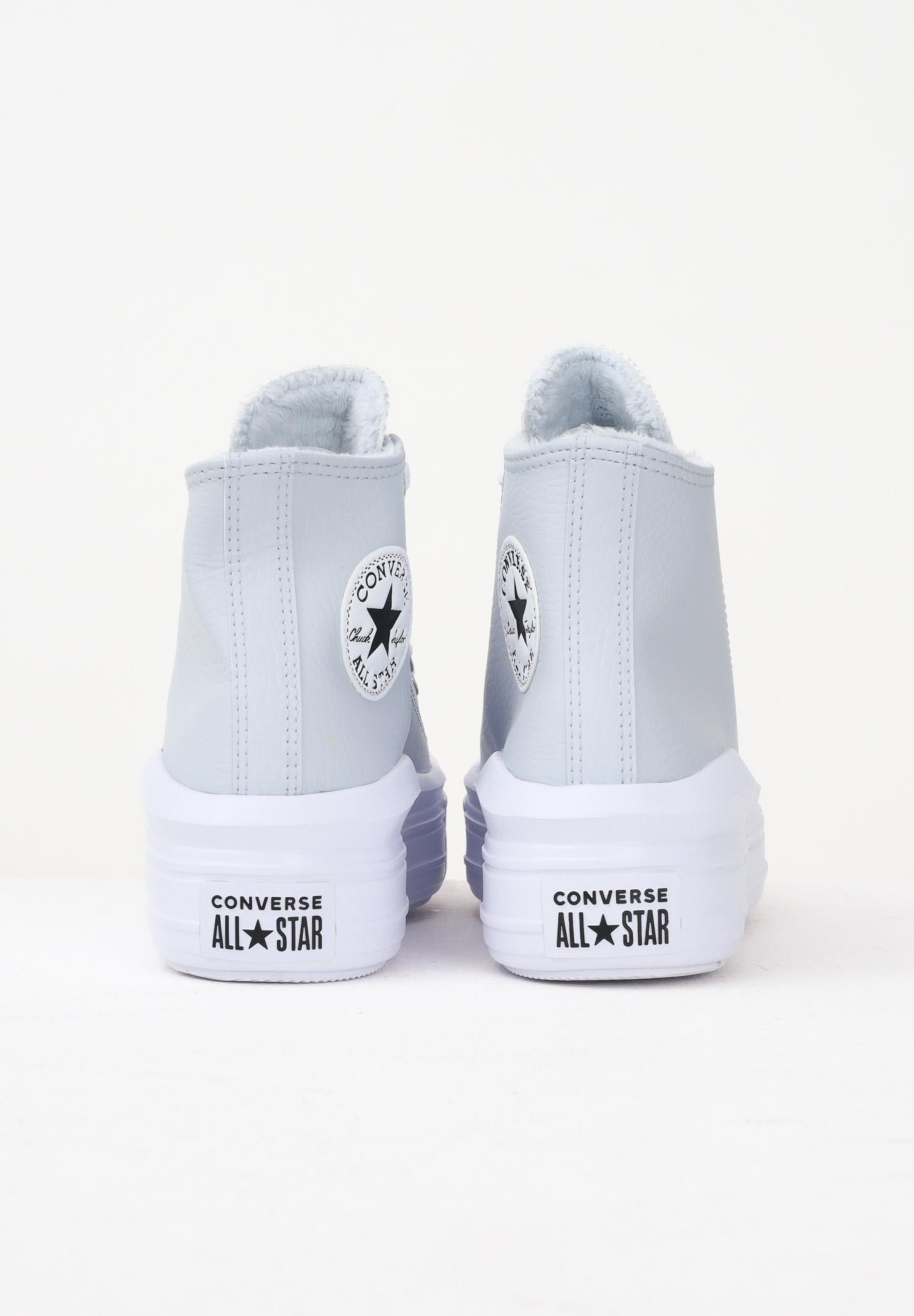 CONVERSE Sneakers Chuck Taylor All Star Move Platform Leather ghiaccio da donna A14415C CONVERSE