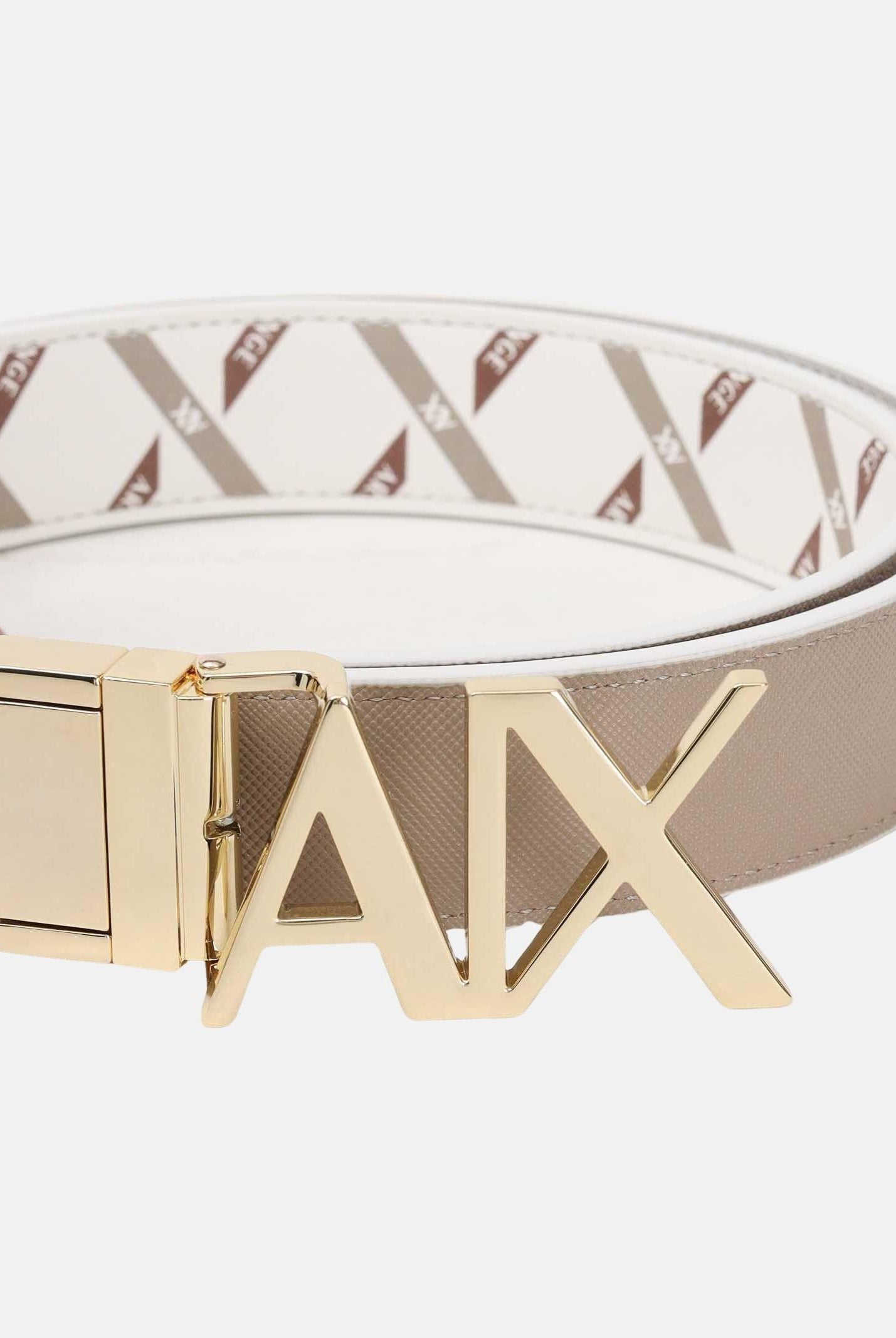 ARMANI EXCHANGE Cintura reversibile bianca e beige da donna XW001203AF17155 M1245 ARMANI EXCHANGE