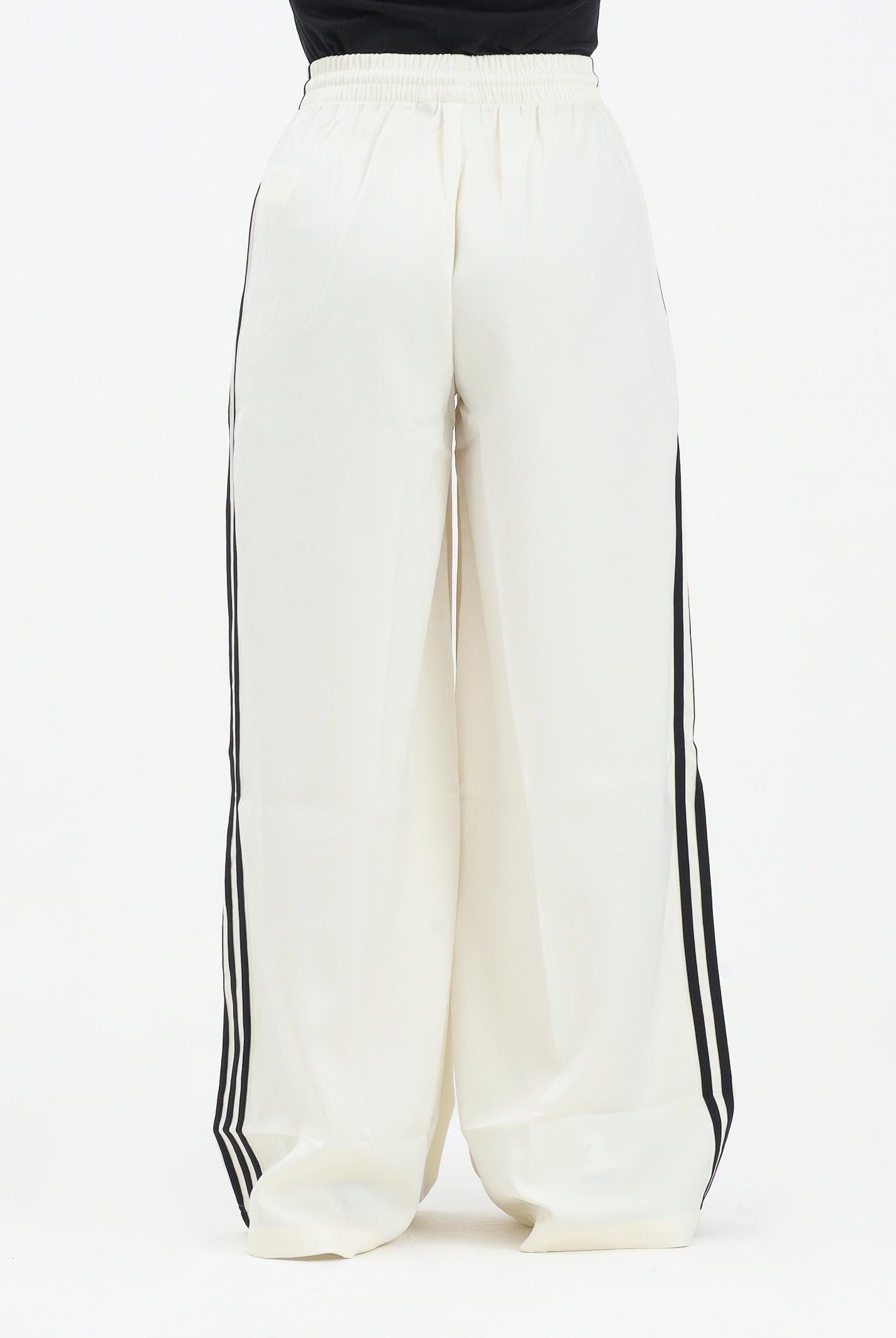 ADIDAS ORIGINALS Pantalone sportivo Adicolor Satin Wide Leg panna da donna KD2542 . ADIDAS ORIGINALS