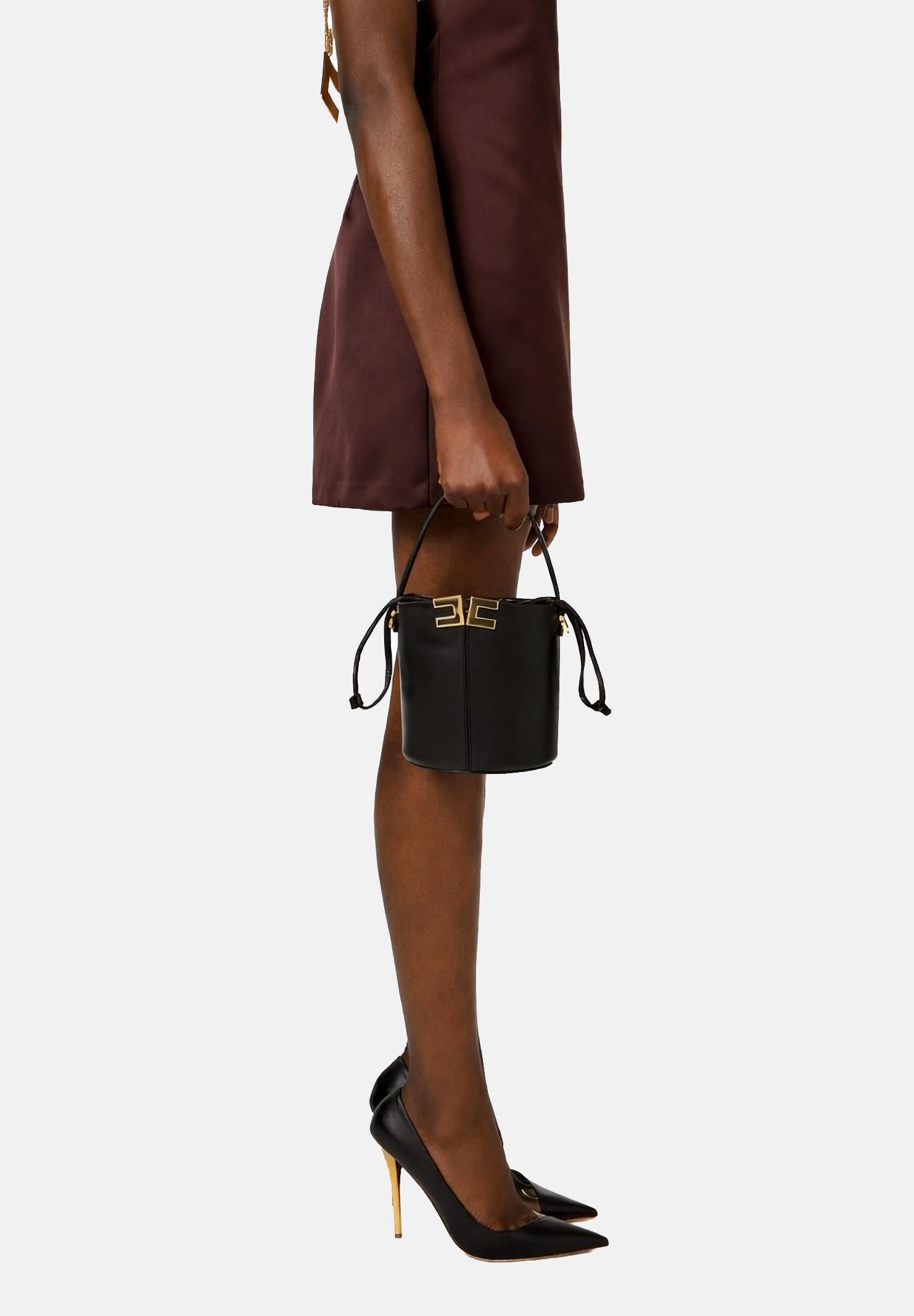 ELISABETTA FRANCHI Borsa a secchiello nera da donna BS92A61E2 110 ELISABETTA FRANCHI