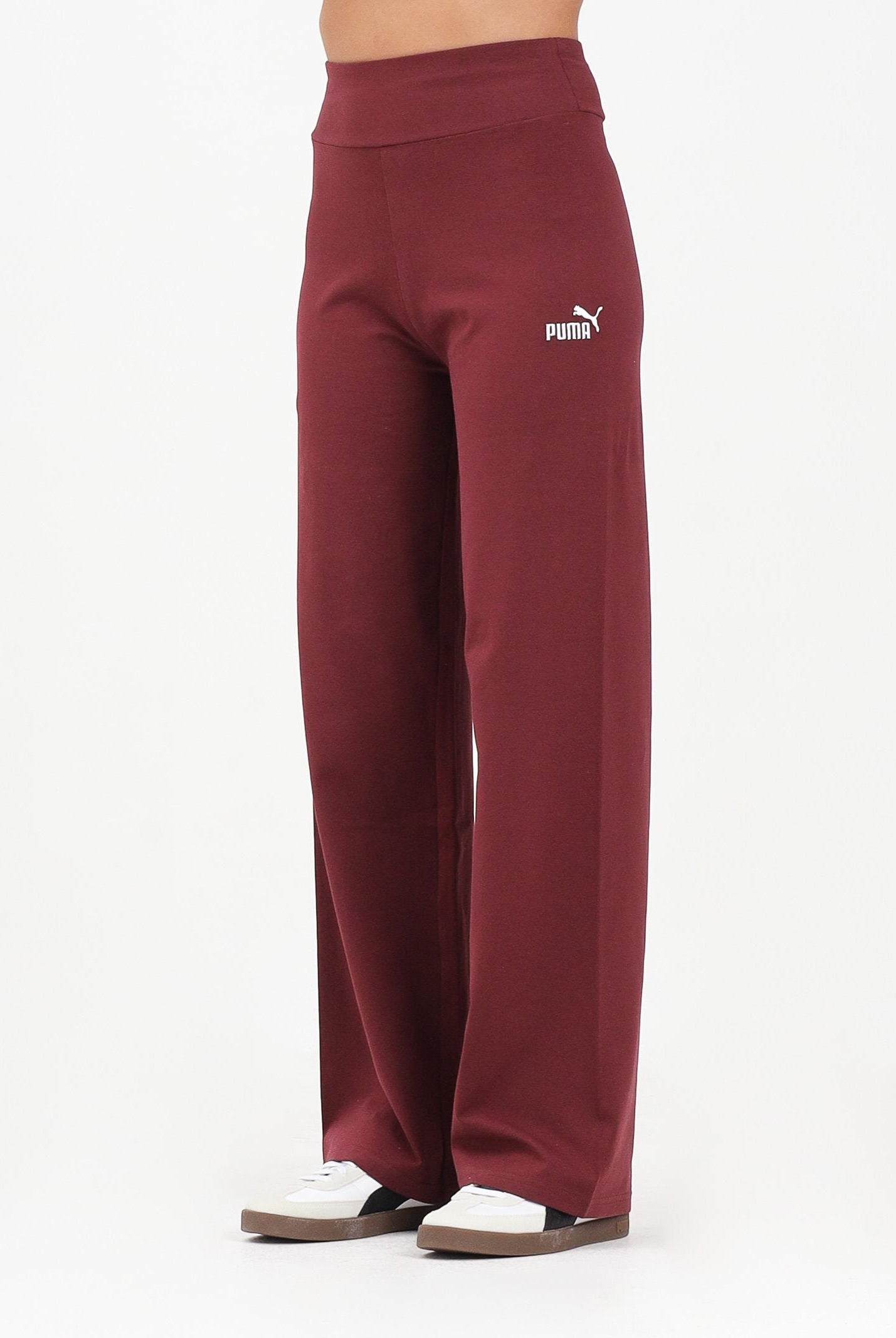 PUMA Pantalone sportivo ESS N. 1 bordeaux da donna con logo 682429 96 PUMA
