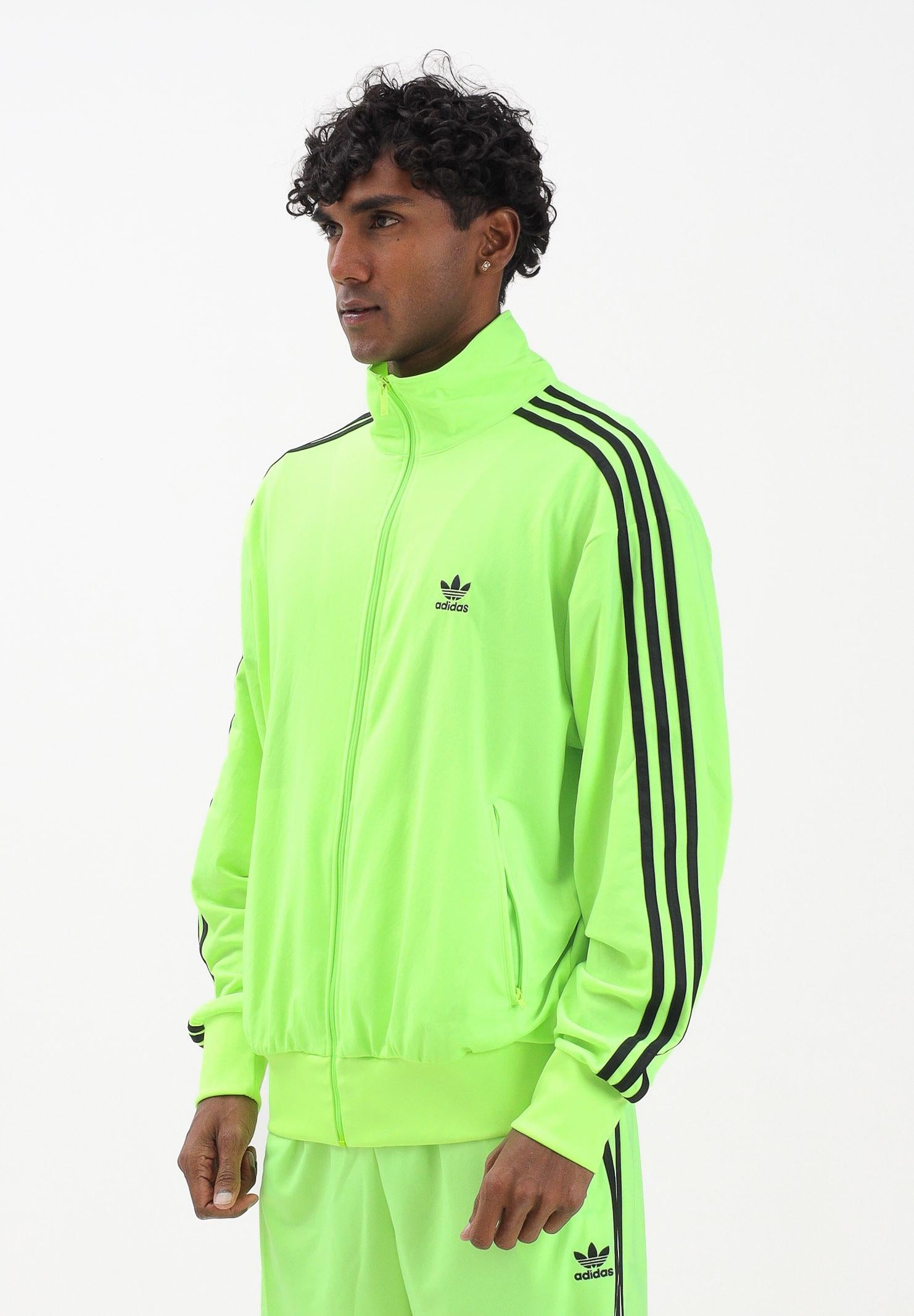 ADIDAS ORIGINALS Felpa con zip adicolor Classics Firebird fluo da uomo KB3679 . ADIDAS ORIGINALS