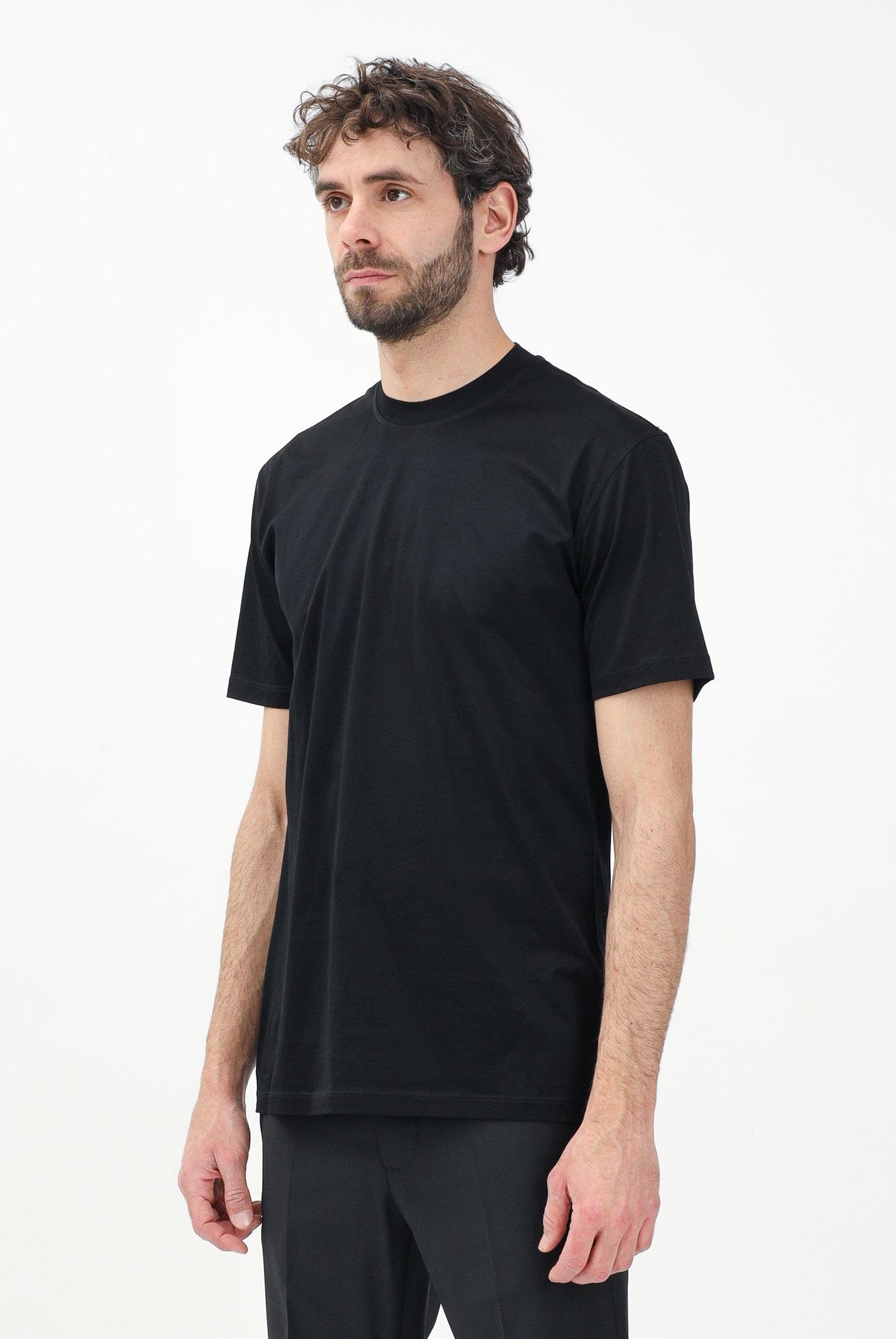 I'M BRIAN T-shirt a manica corta nera da uomo TS3327 009 I'M BRIAN