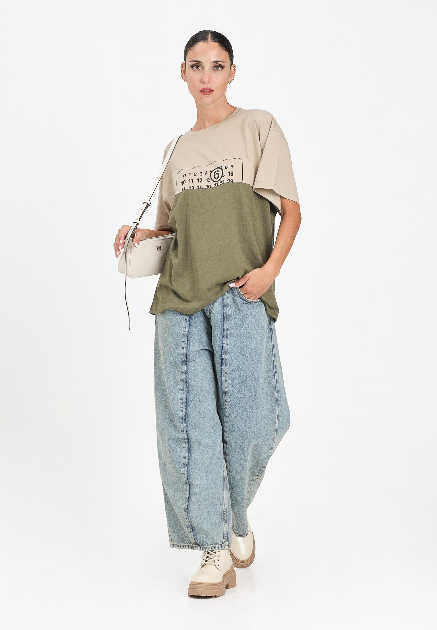 MAISON MARGIELA Jeans in denim chiaro per donna, ragazzi e bambini con cuciture ergonomiche effetto palloncino M60748MM06C M601 MAISON MARGIELA